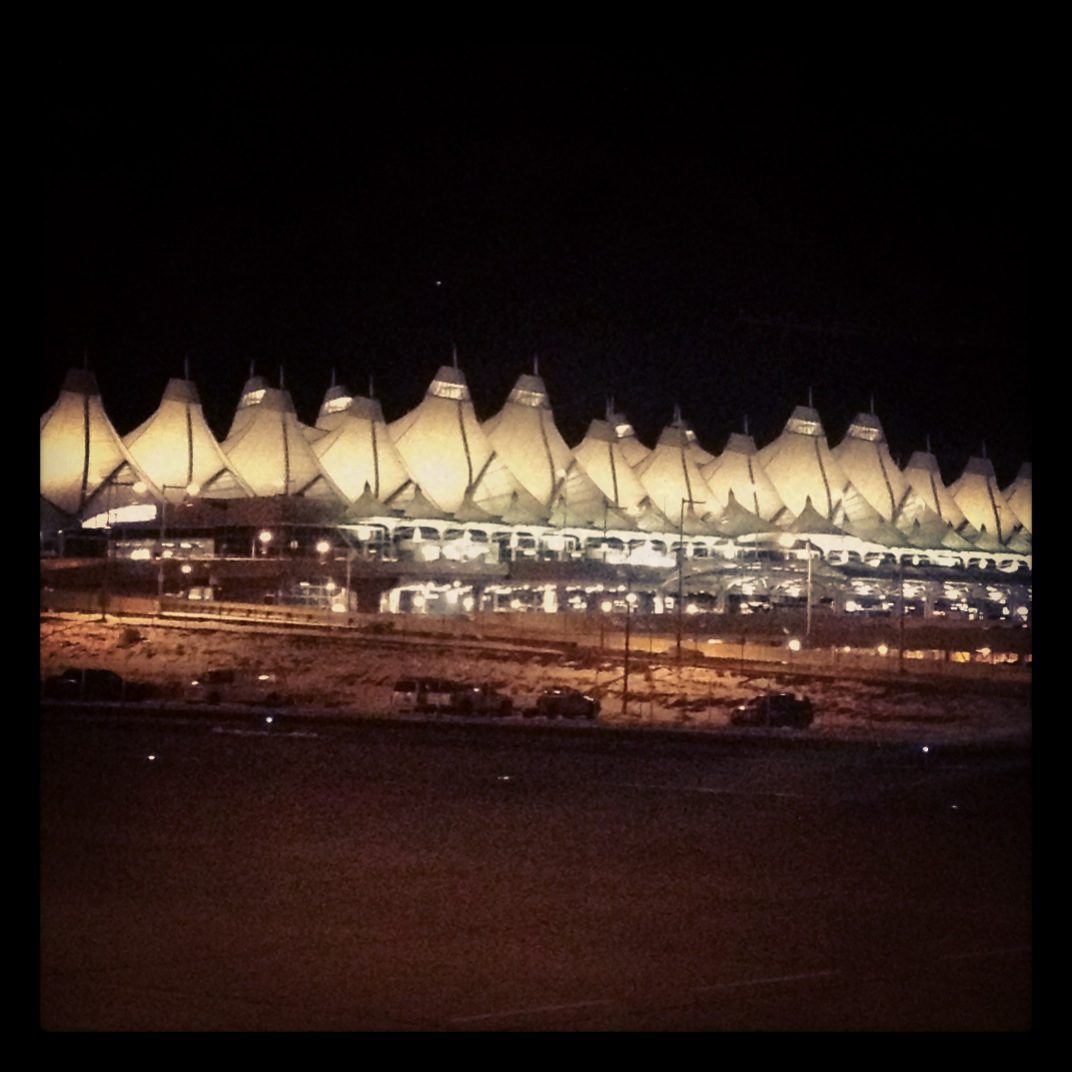 Jeppesen Terminal at Denver International Airport.  After barely making it to the airport for my...