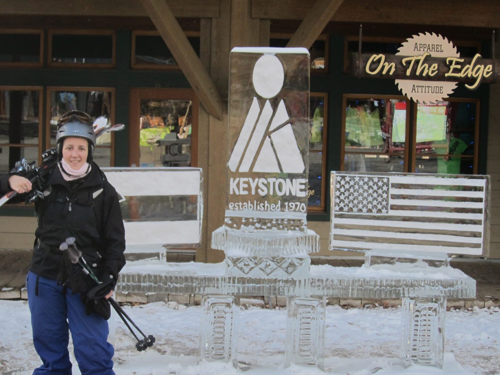Ready to start the day!  Back on skis to celebrate at the place I basically first learned to ski.