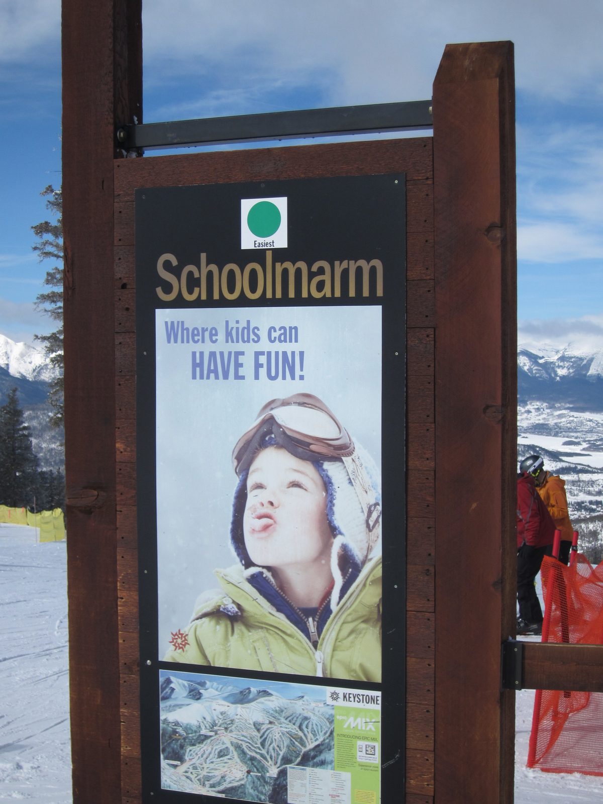 The real reason I came back to Keystone: to ski Schoolmarm.