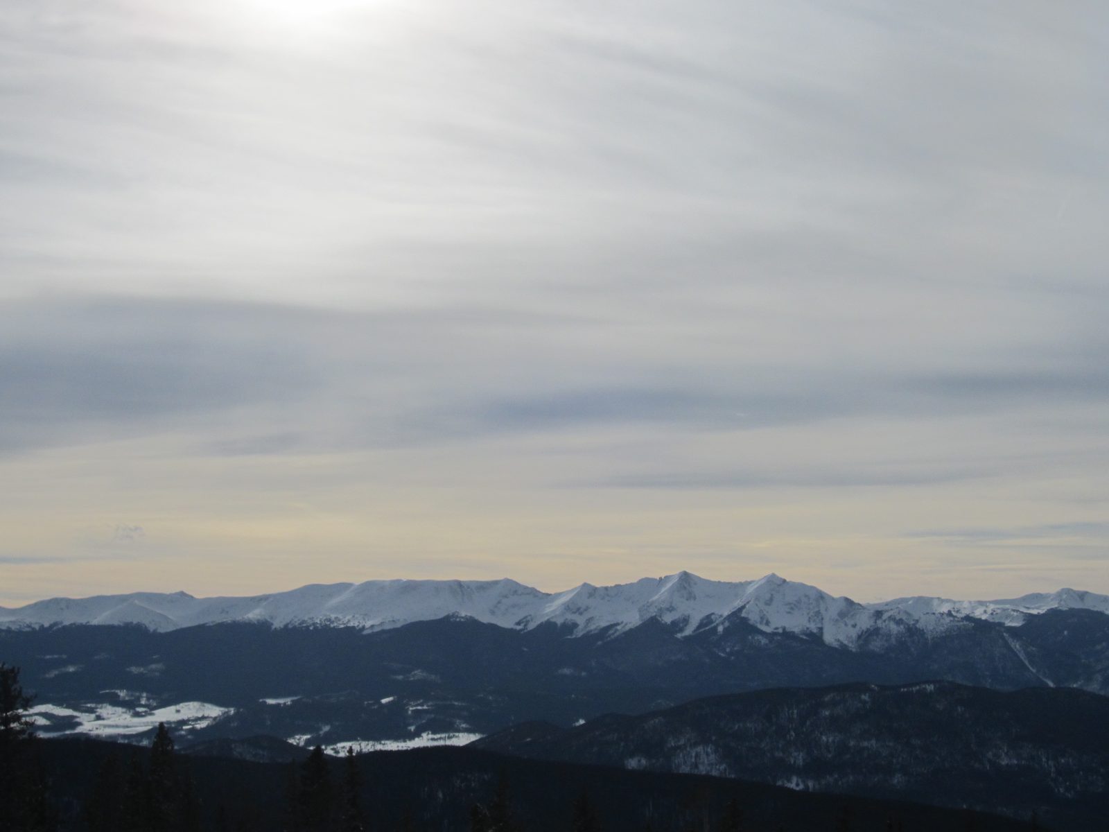 Almost alpenglow time.