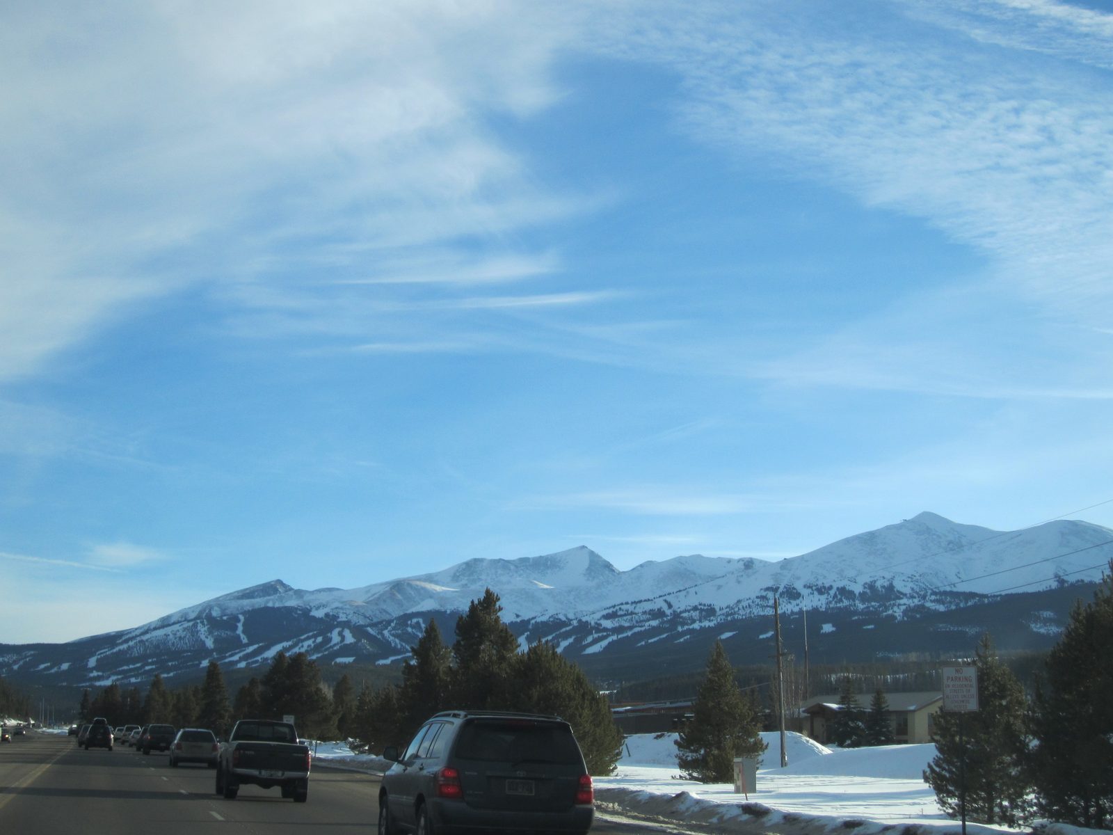 Breckenridge as viewed from the road into town (on our way back from Keystone).