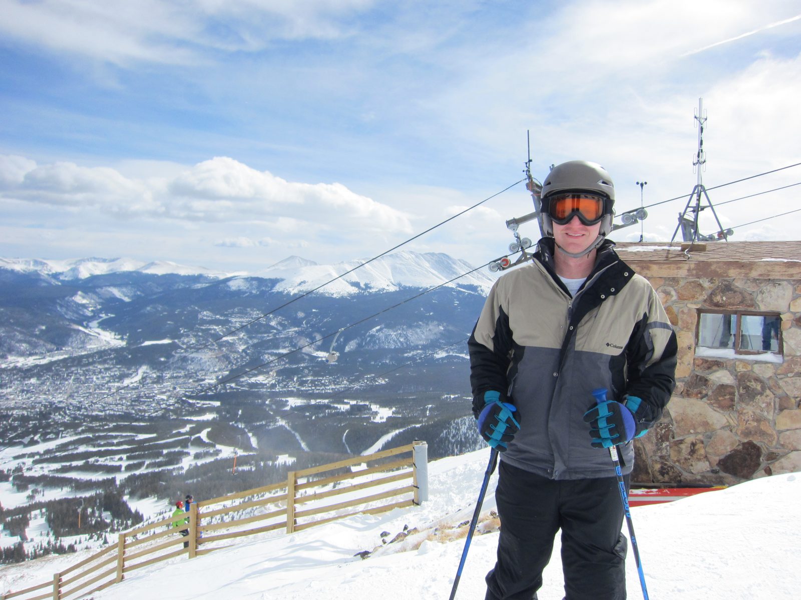 Daniel at the top of the T-Bar.  After our first ride up, we took lots of pictures -- for one,...