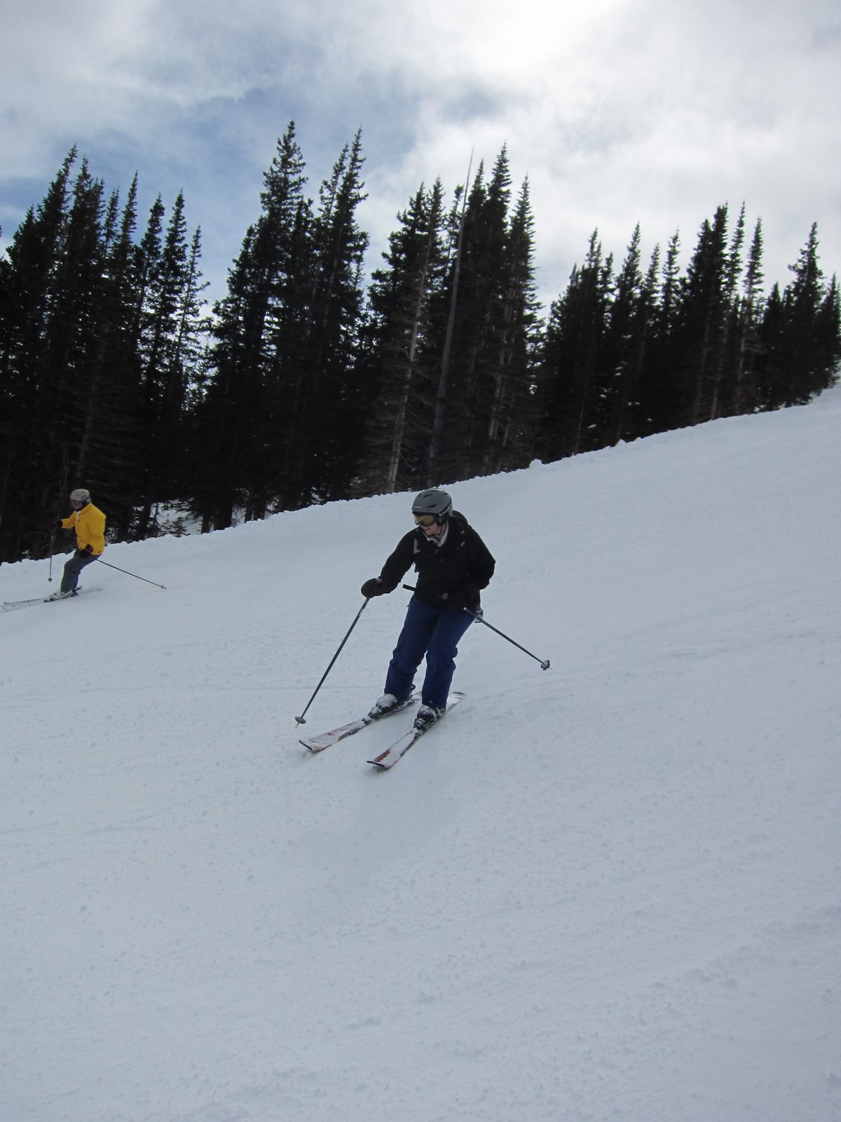 Awkward shot of Catherine on the same run.