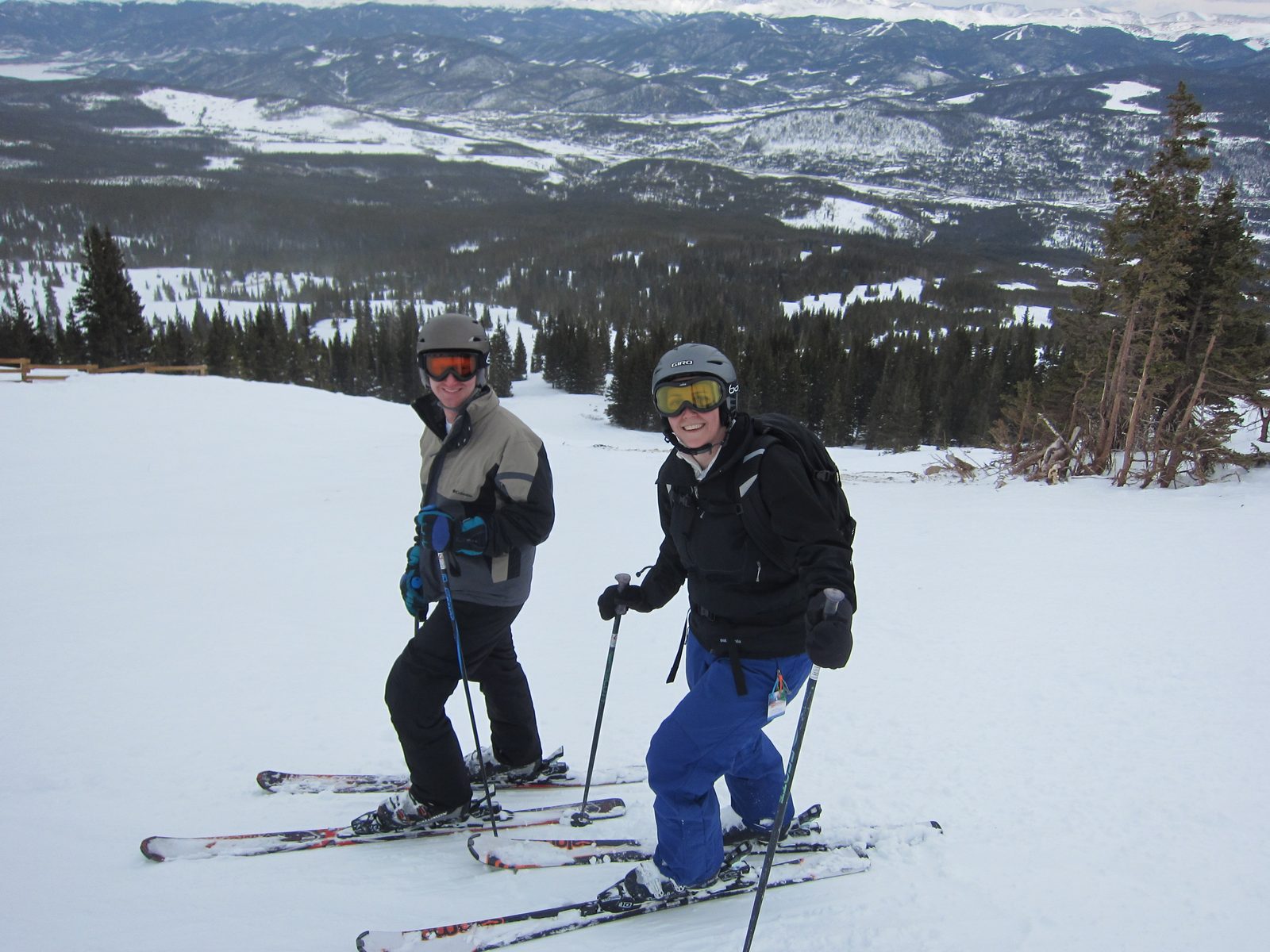 Daniel and Catherine.  We ended up liking these trails so much we ran up and down this lift four...