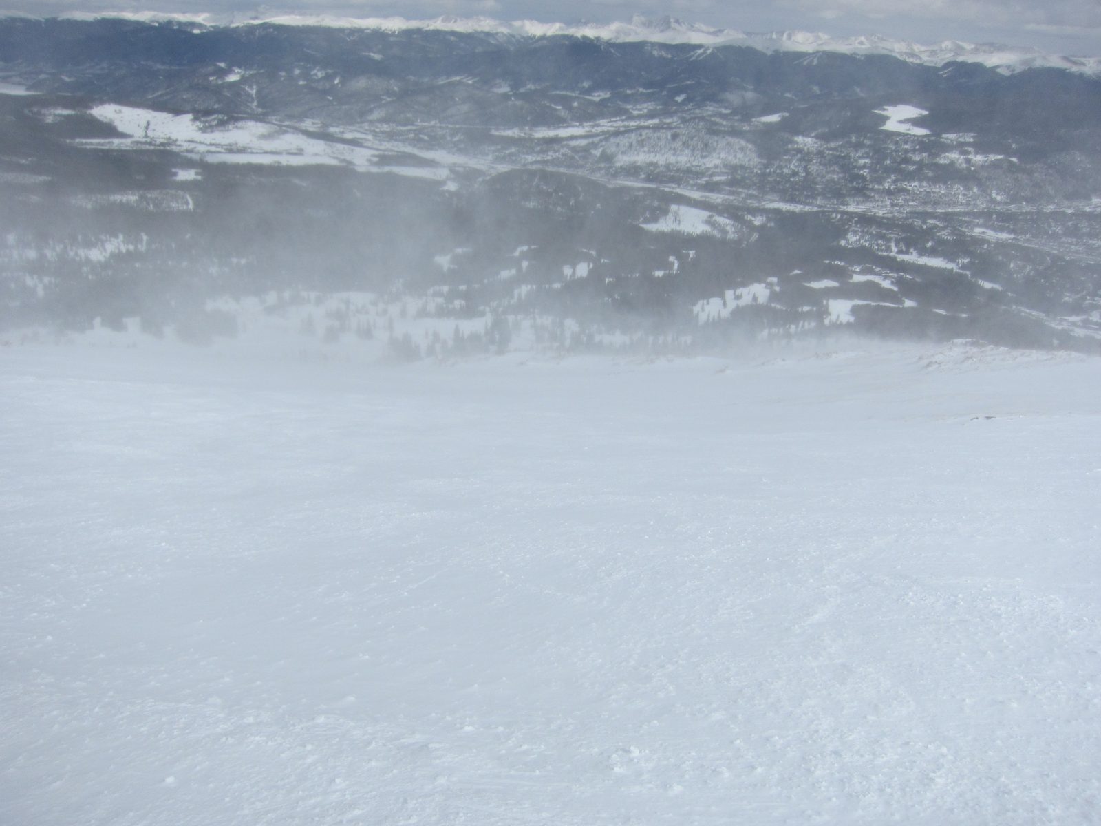 Remember those beautiful pictures?  Well, every other time we got to the top, we were blasted...