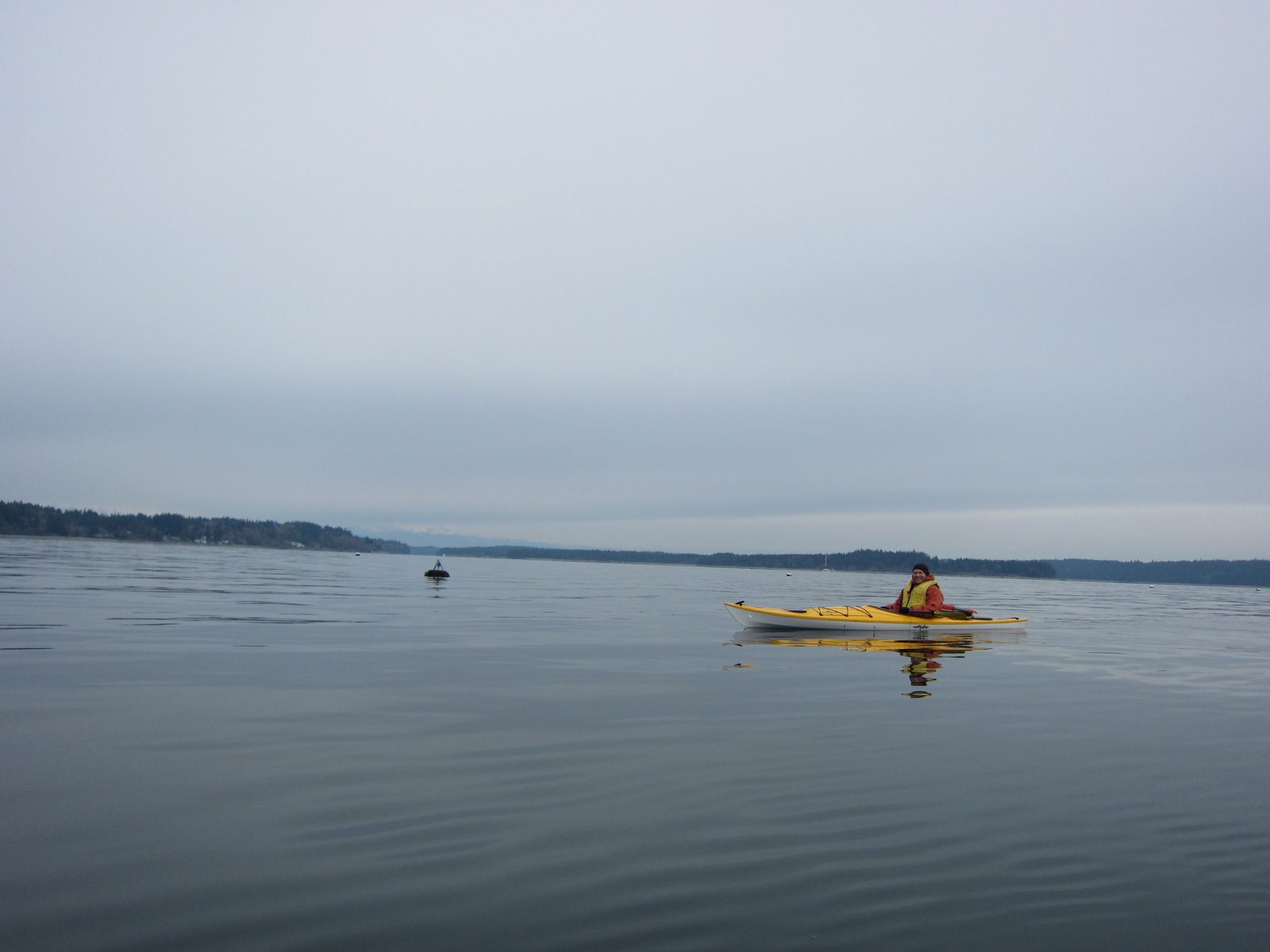 John out in the kind-of open water.