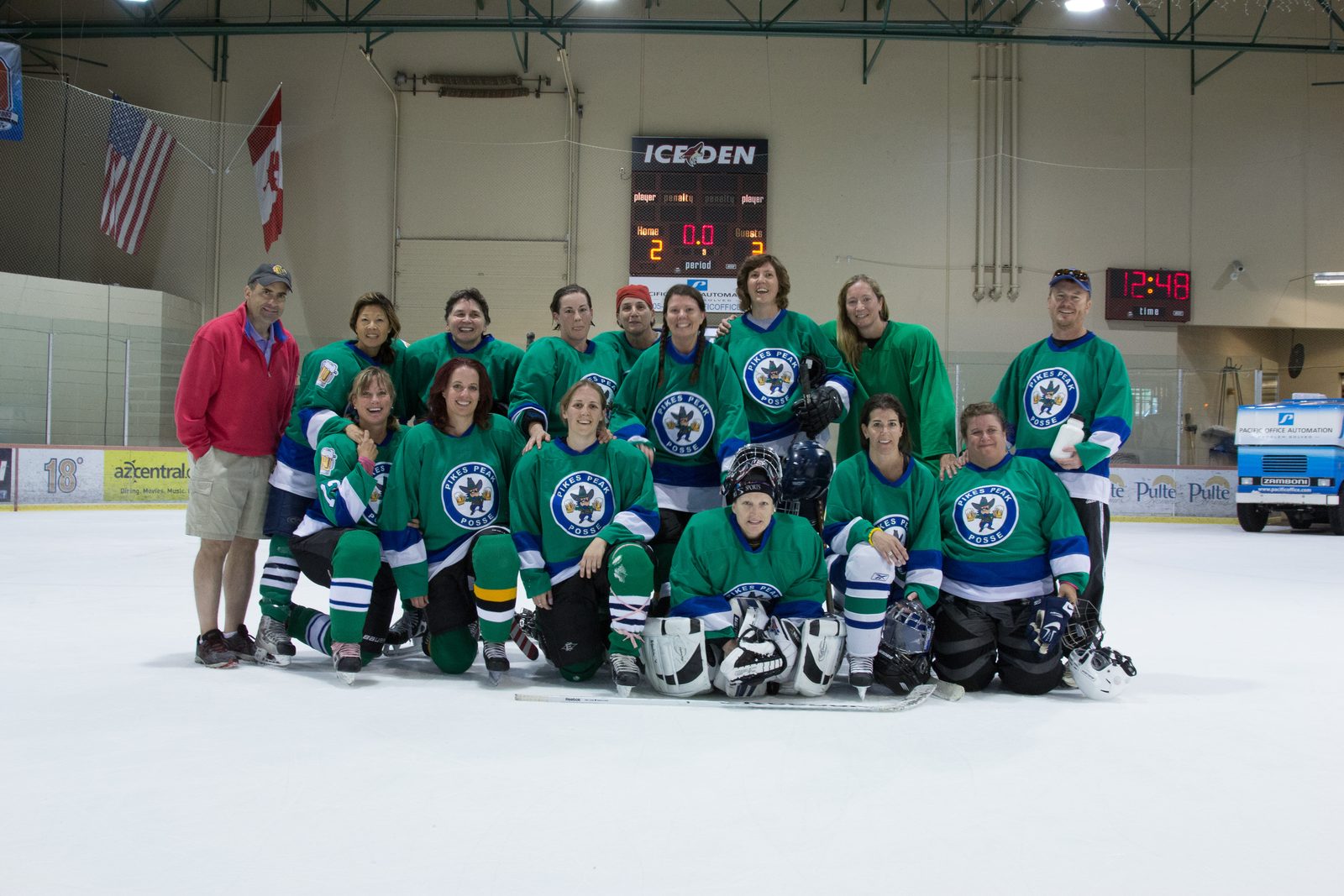 Team photo!  The boys in the photo are our "coaches".