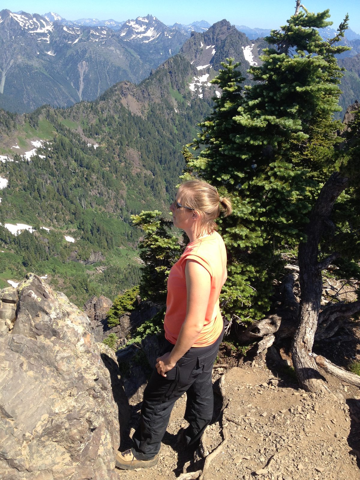 Catherine pondering the yonder.