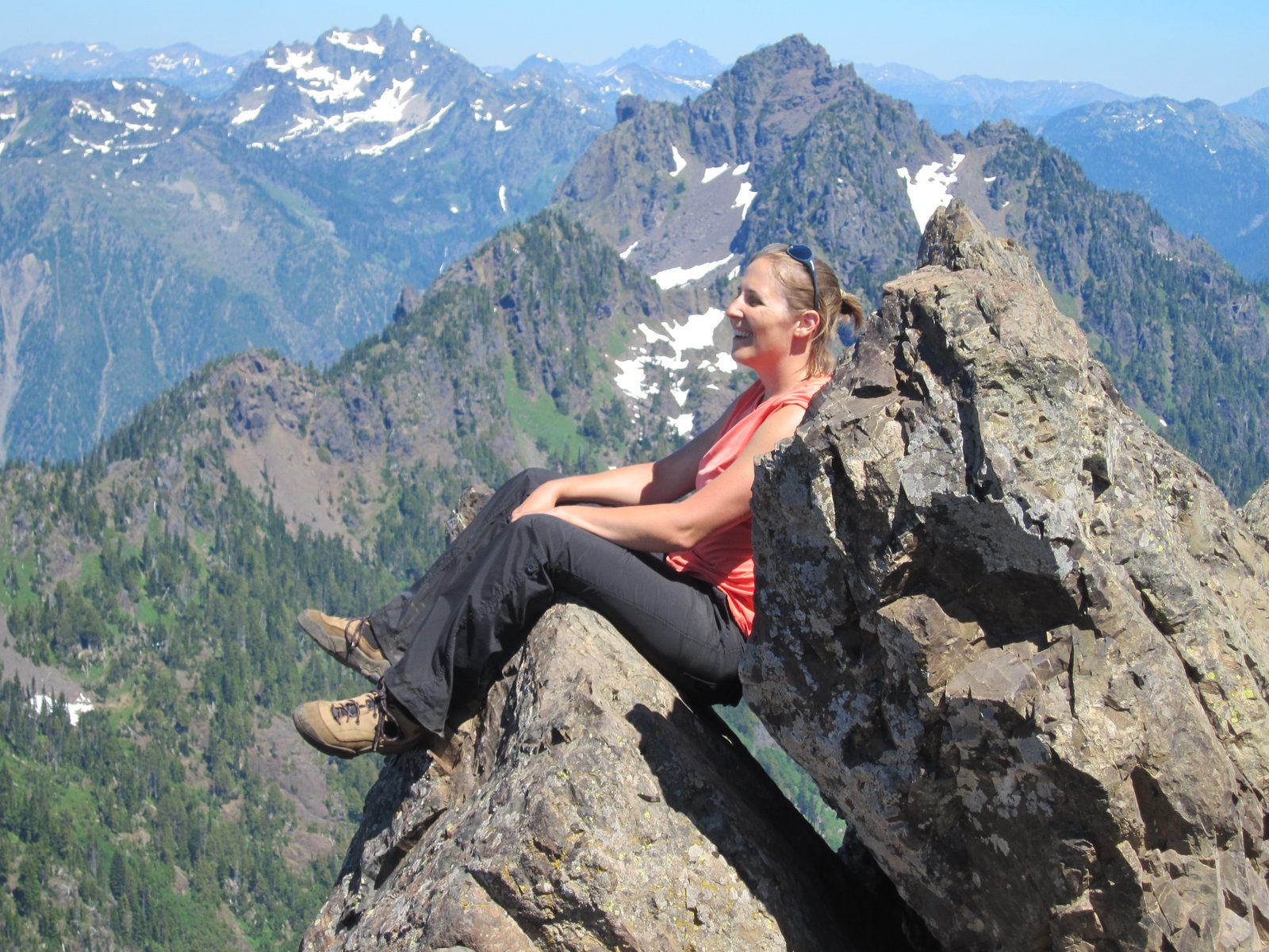I found a really comfy rock to sit in.  My back was on a cool (as in, chilly) rock, I felt...