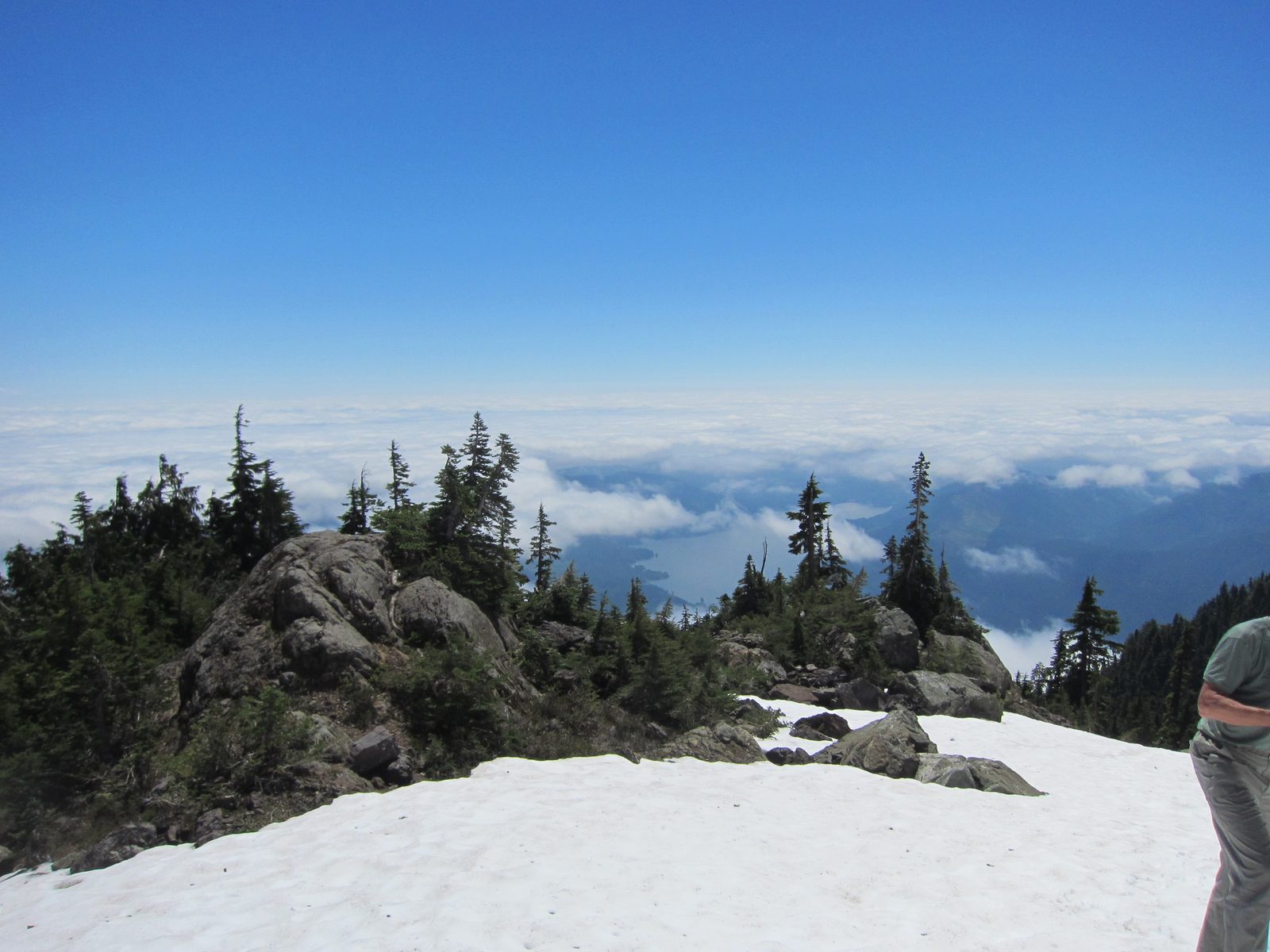 Finally, Lake Cushman appears below us.