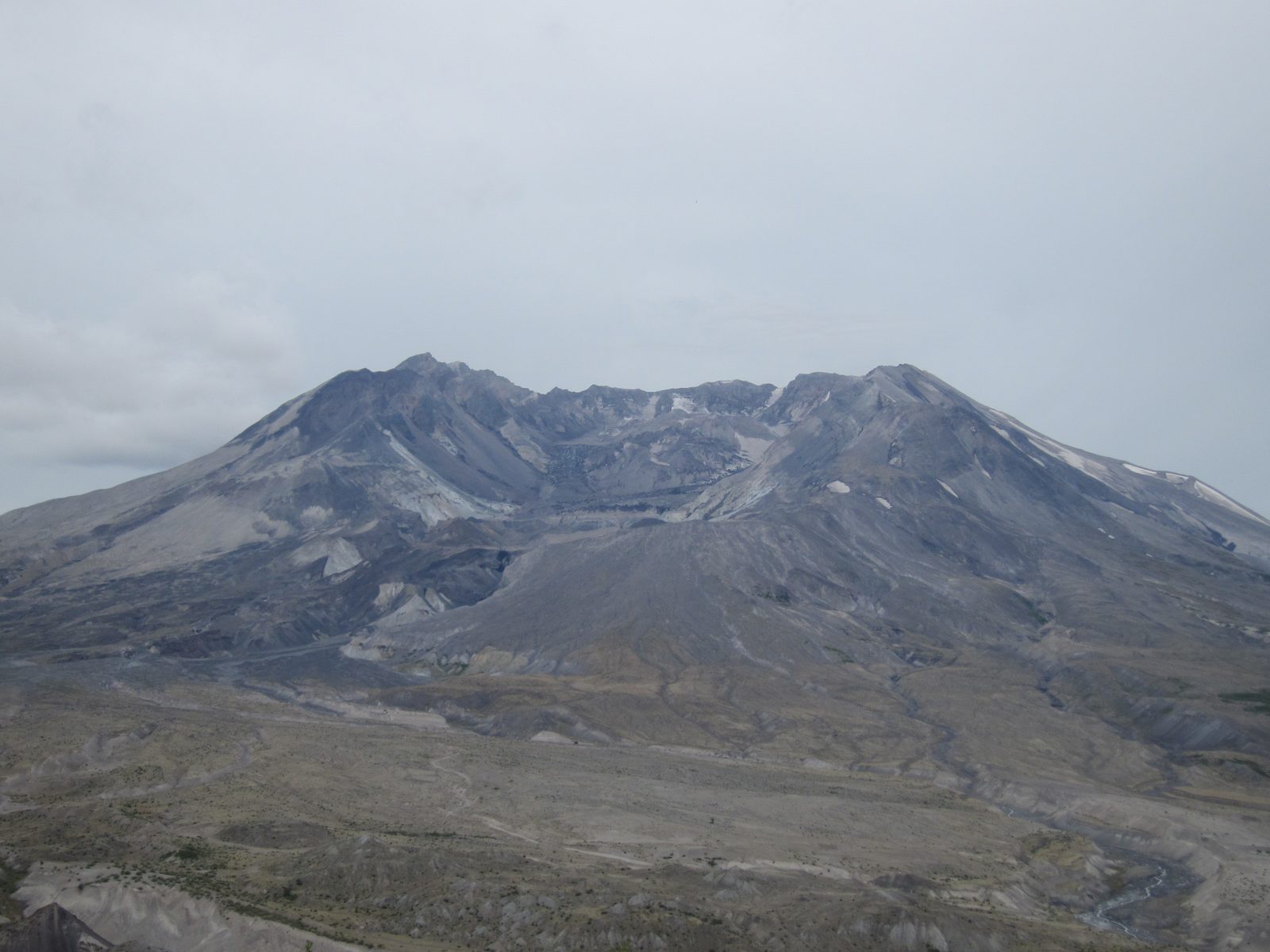 Note the hump in the middle of the crater - volcanic activity continued from 1980-1986 and...