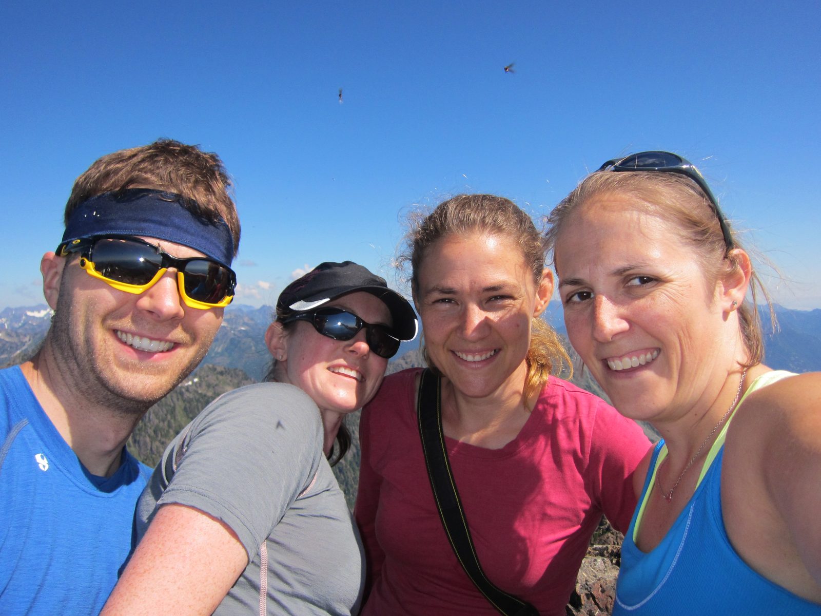 I include this shot of the summit only because it shows another reason we were happy not to eat...