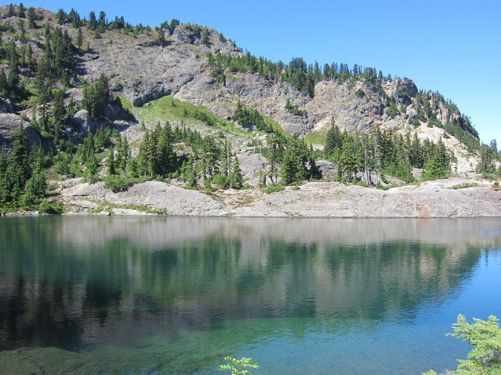 One of the first of the Rampart Lakes we came upon.