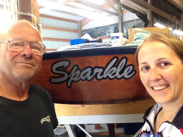 Bill and I with the boat.