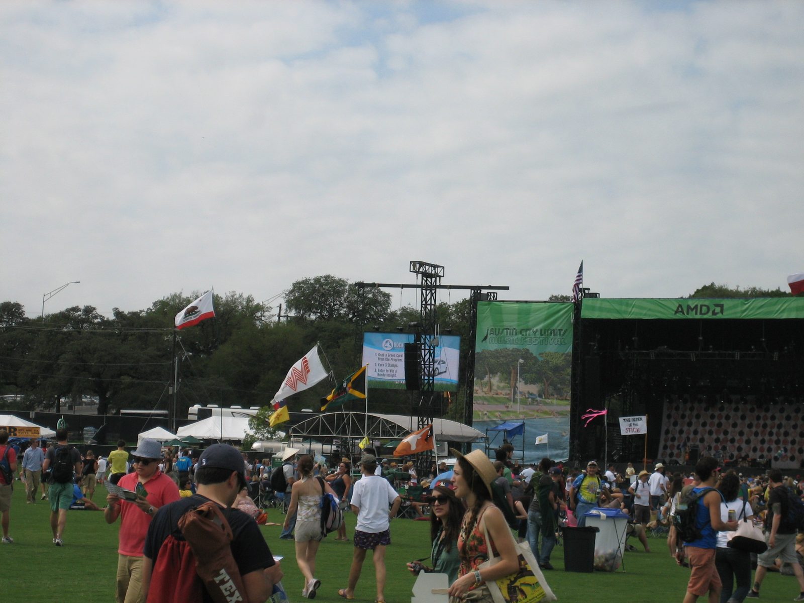 AMD Stage.  More flags.  Hey look, California!
