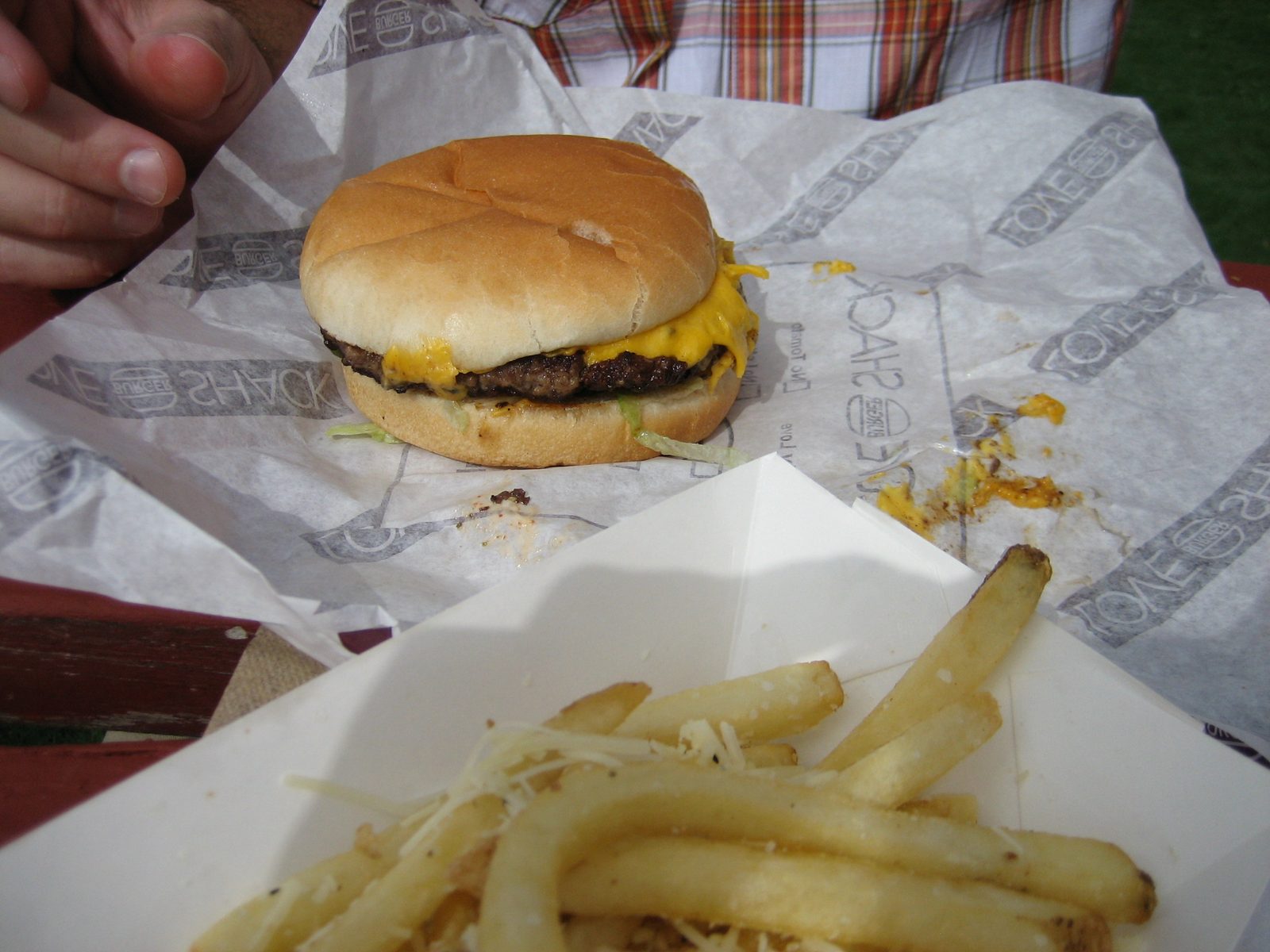 Meal one: burger from the Love Shack ( http://www.shakeyourloveshack.com/ (horrible website))...