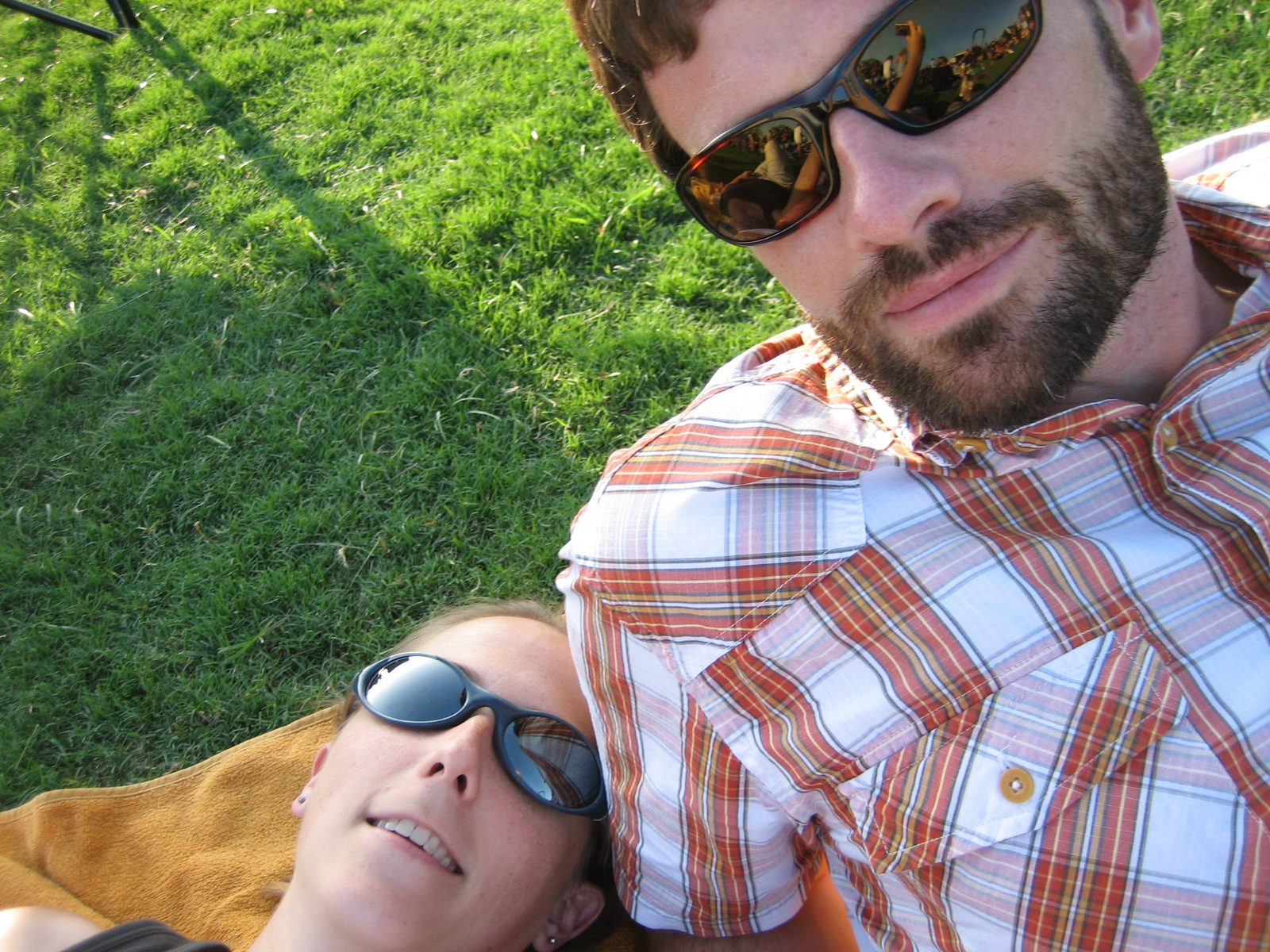 More relaxing on the grass.