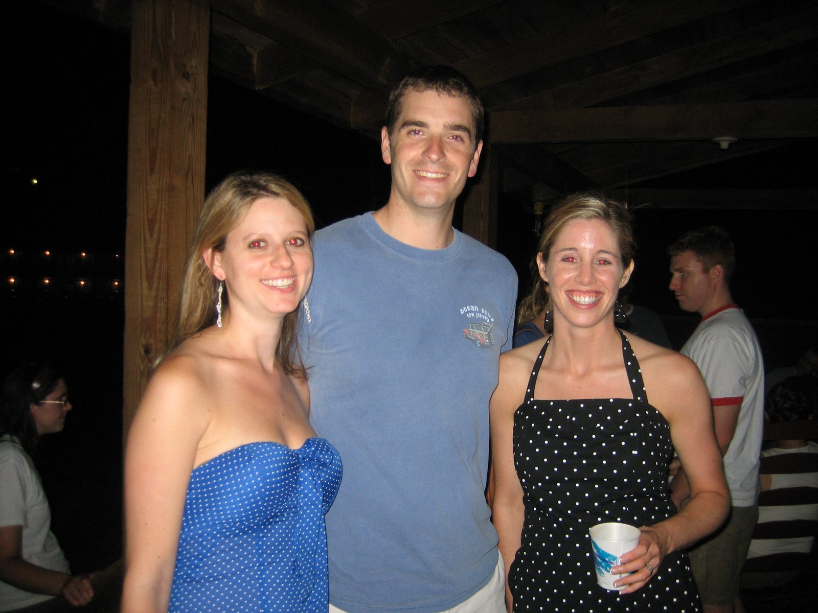 Lauren Maggio (of the Webb 240s), Jerry, and Amber at the post-party.