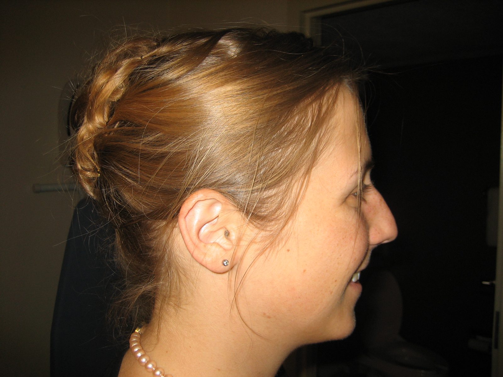 The hair, a full day (and night) later.