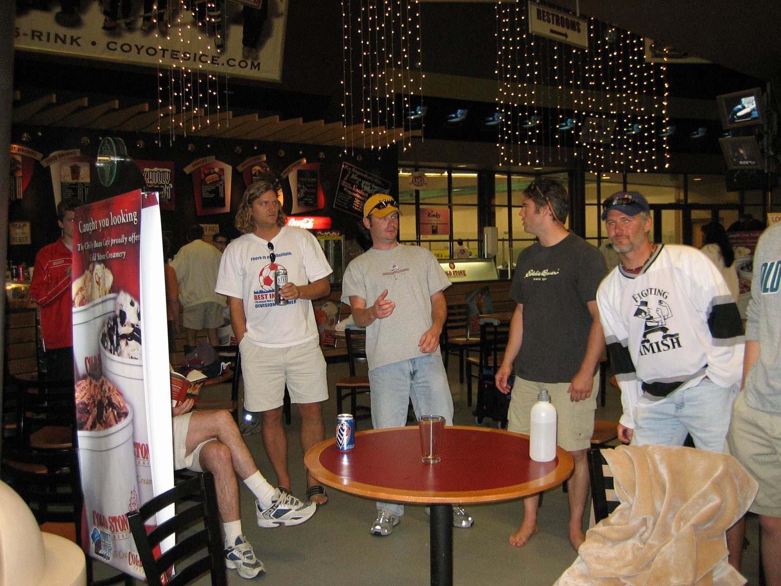 Kurt, Jason, Andrew, and Dan at the Ice Den