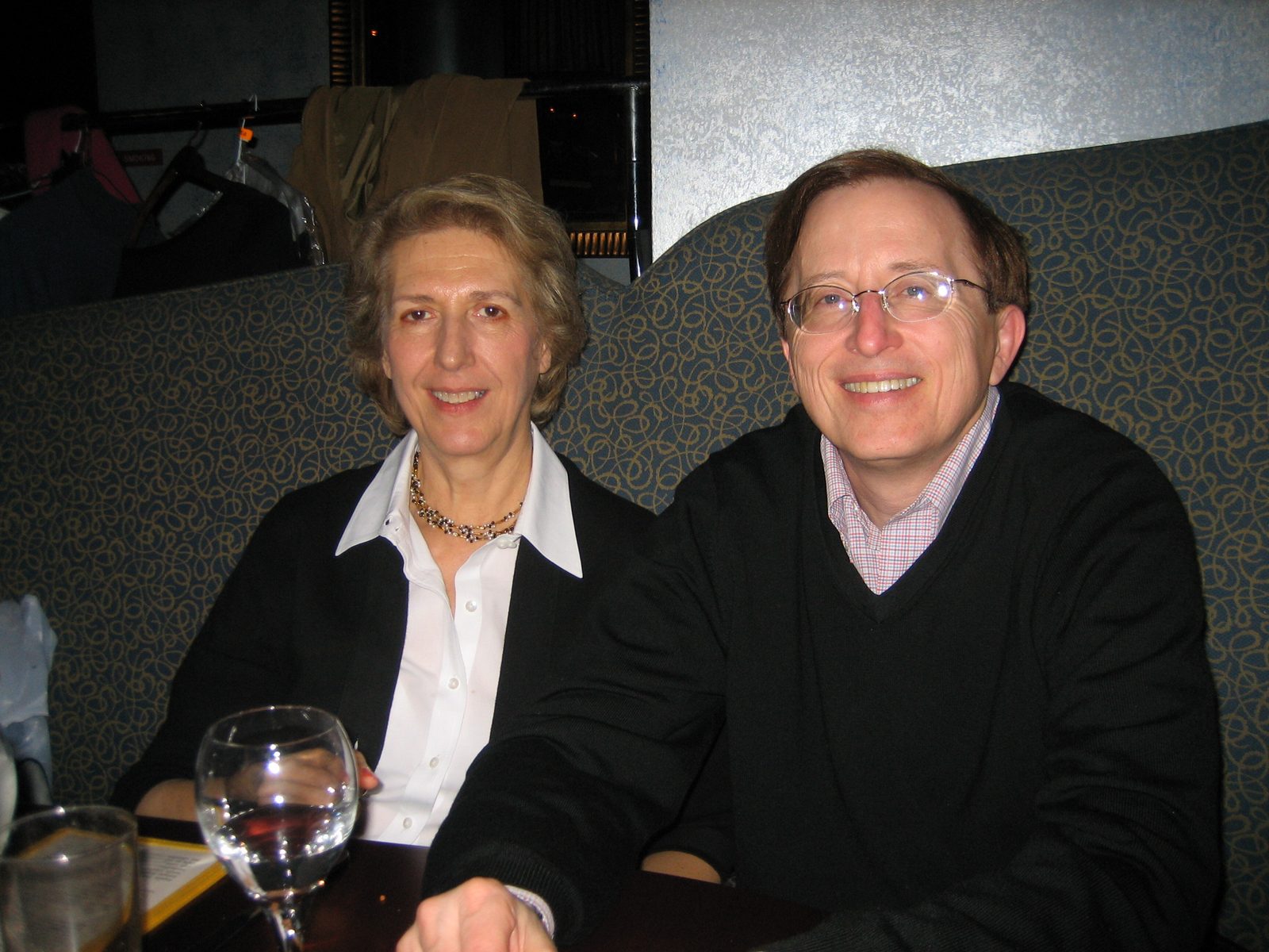 Aunt Judy and Uncle Alan at the restaurant