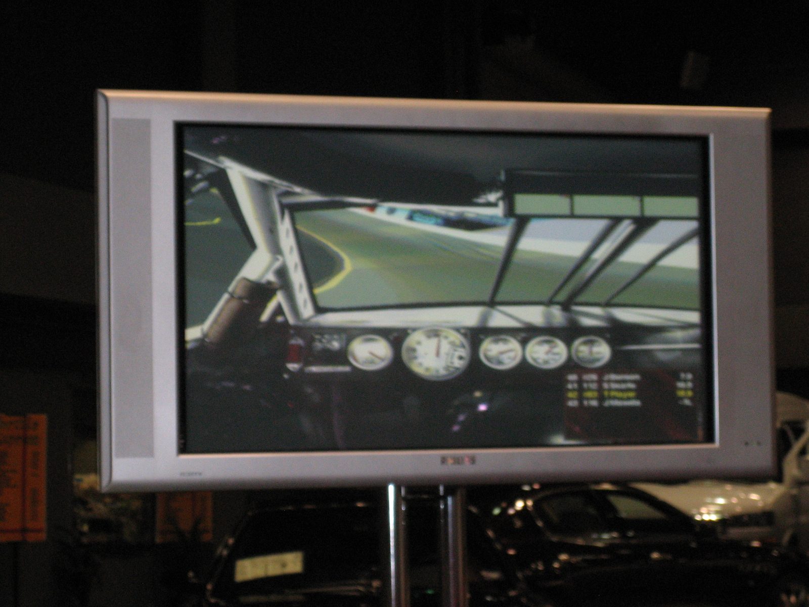 The screen showing you the road ahead.