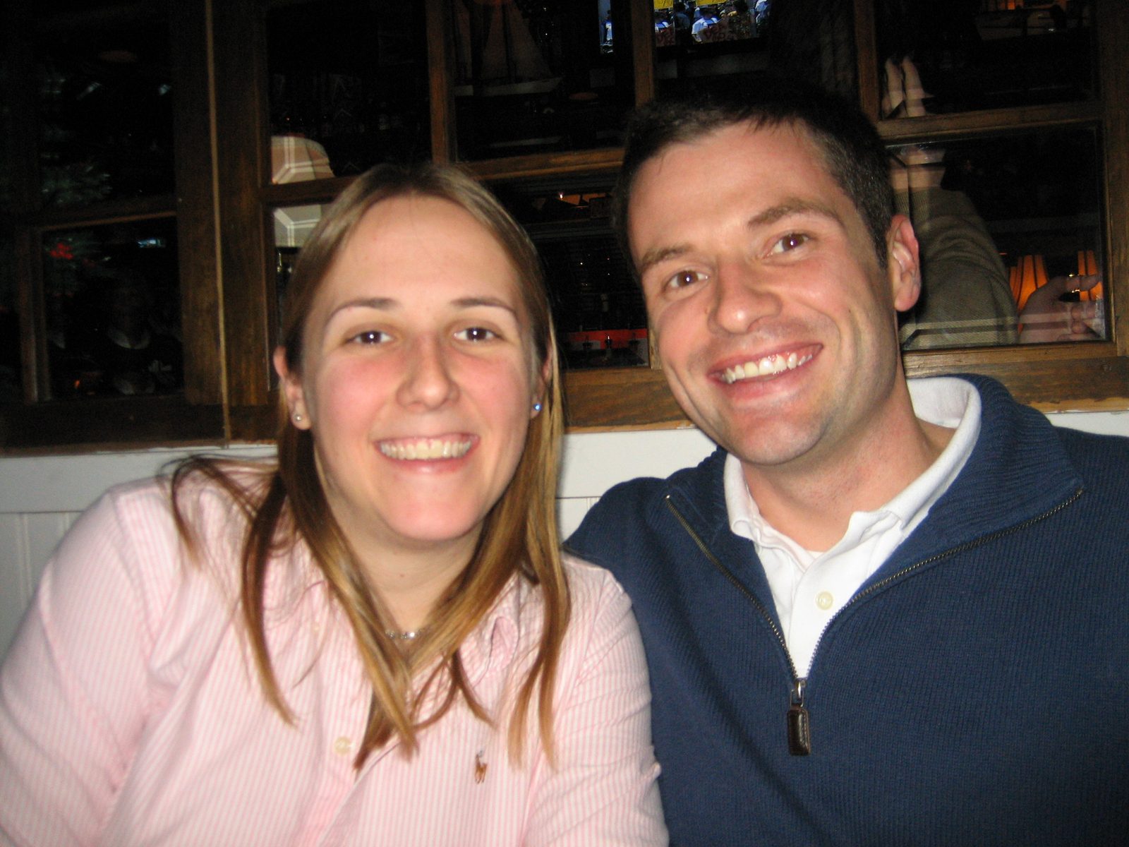 Catherine and Jay at Rory's on their last night in Darien