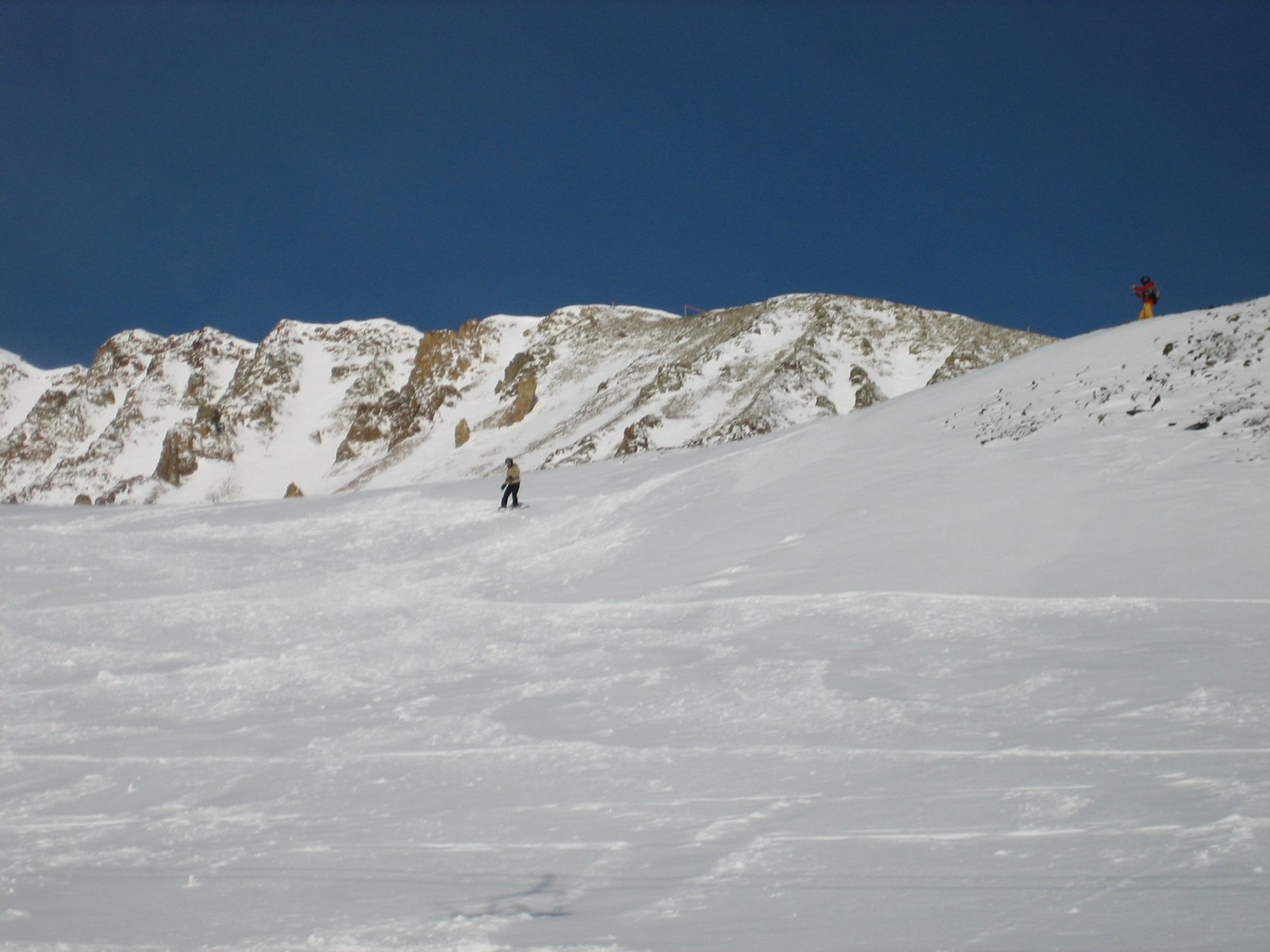 Monica starts her descent... 