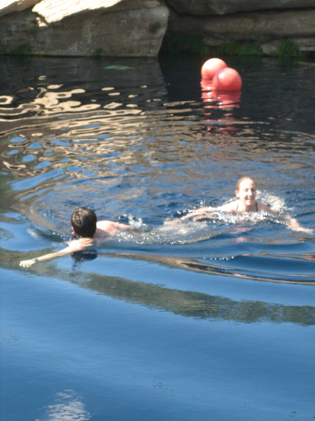 "Brr, brr, brr, brr"  While underwater, I had to fight to keep myself from breathing in.  If my...