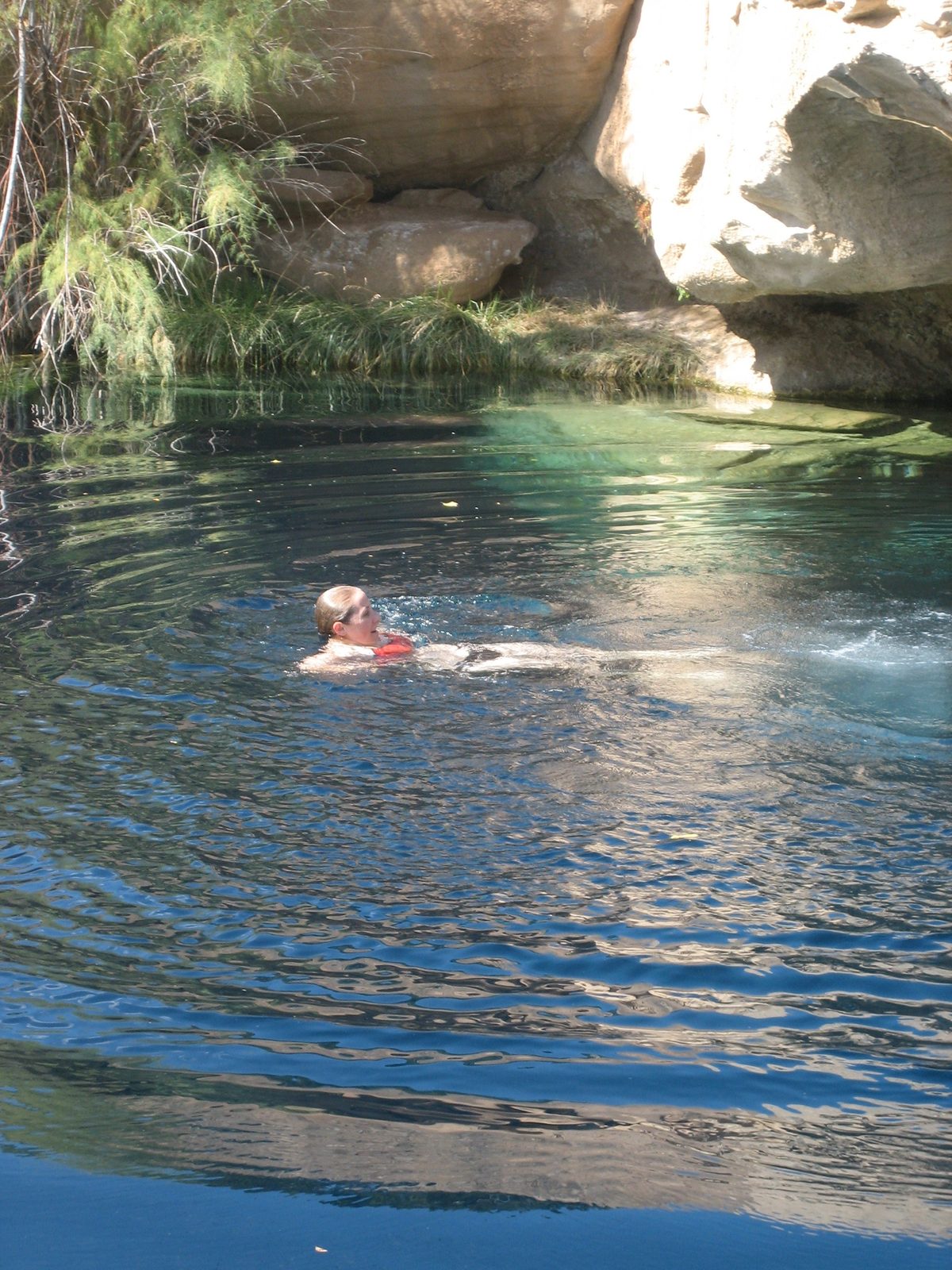 Swimmin'.