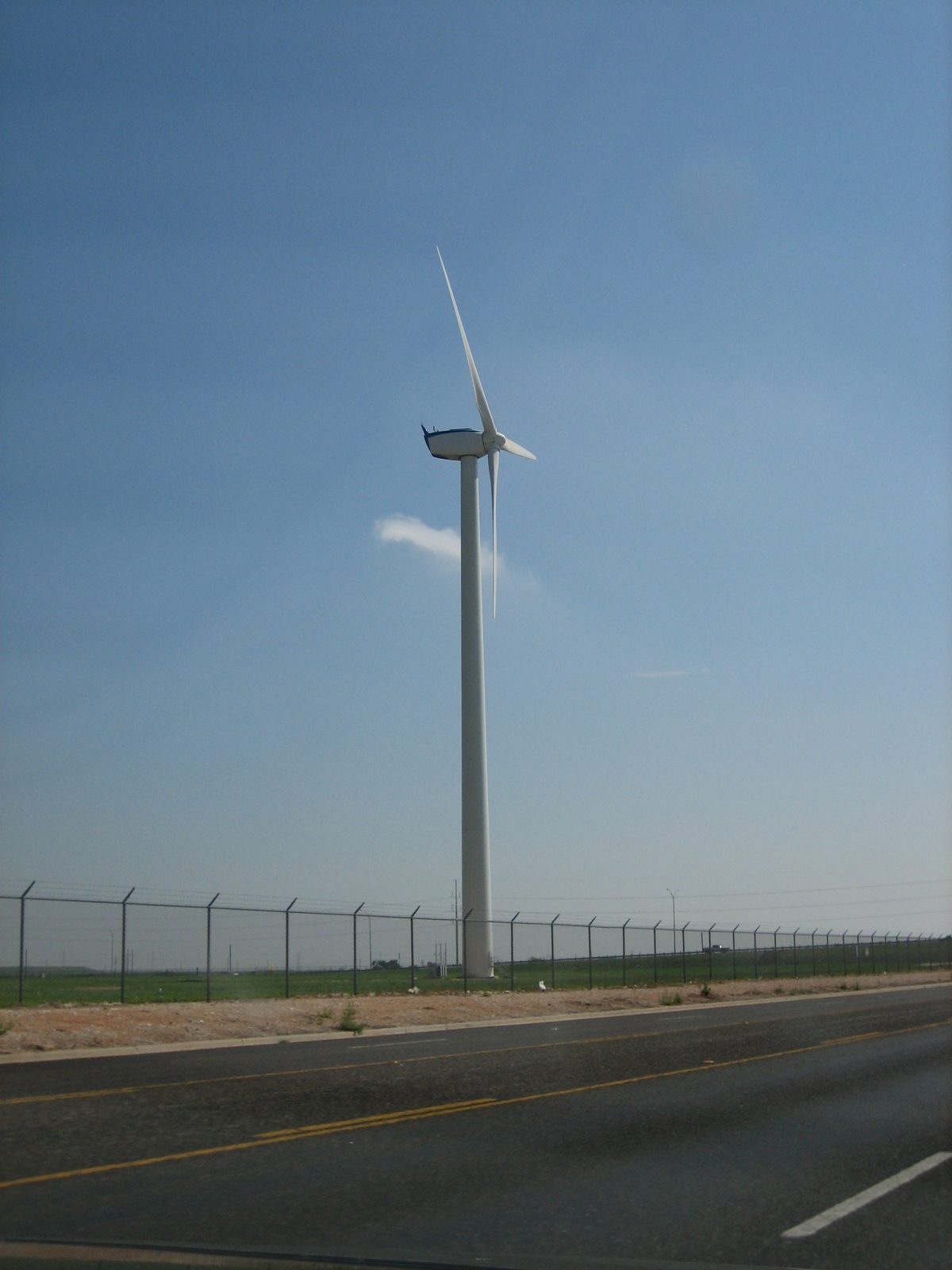 We drove home through a wind farm.  There were turbines everywhere.  Funny, I used to find them creepy.