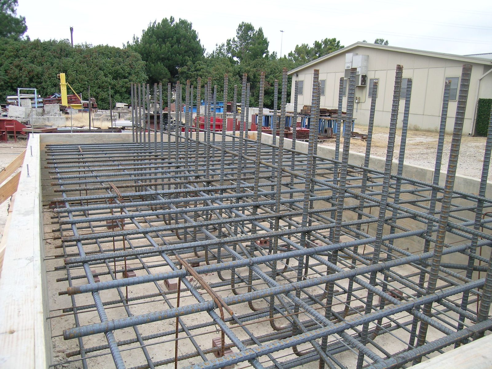 Closer view of rebar.  Tied that all myself!