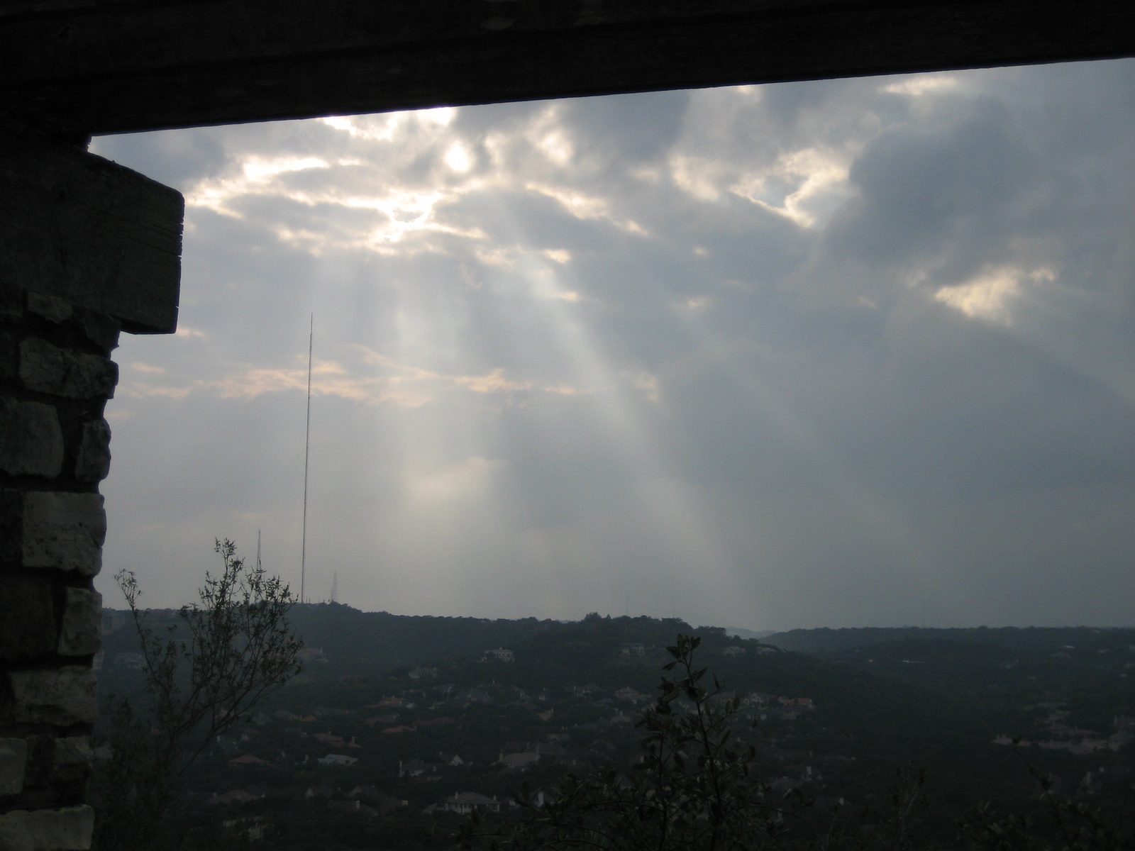 Sunshine finally peaking out.