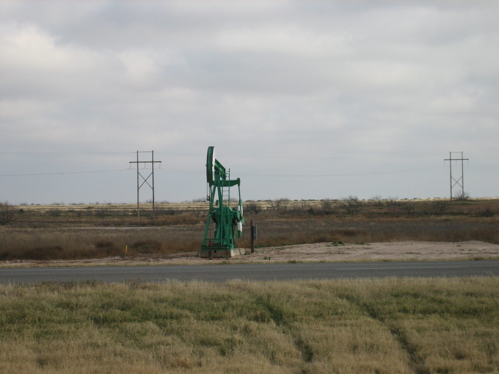 Seriously - right. next. to the road.  It was interesting to see property lines (I assume) based...
