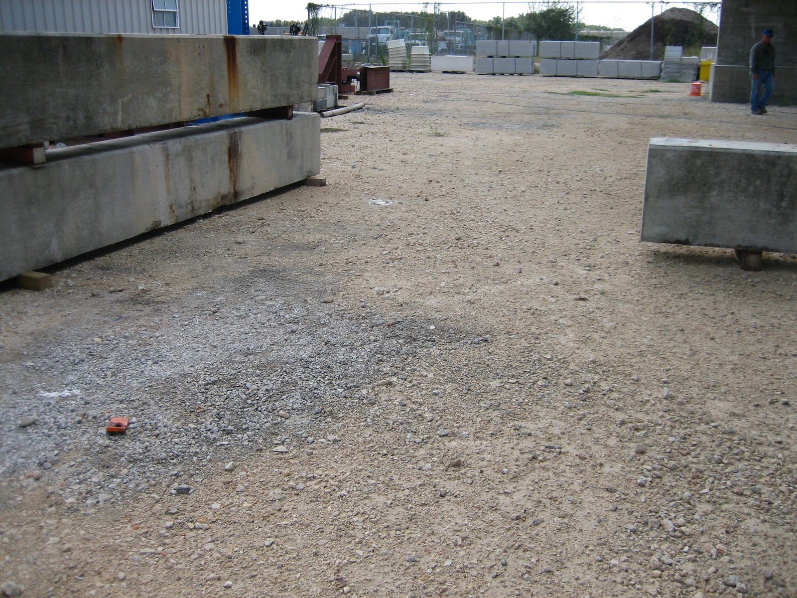 Debris scatter -- see the one piece of orange steel way over there?  That's about 15 feet from...