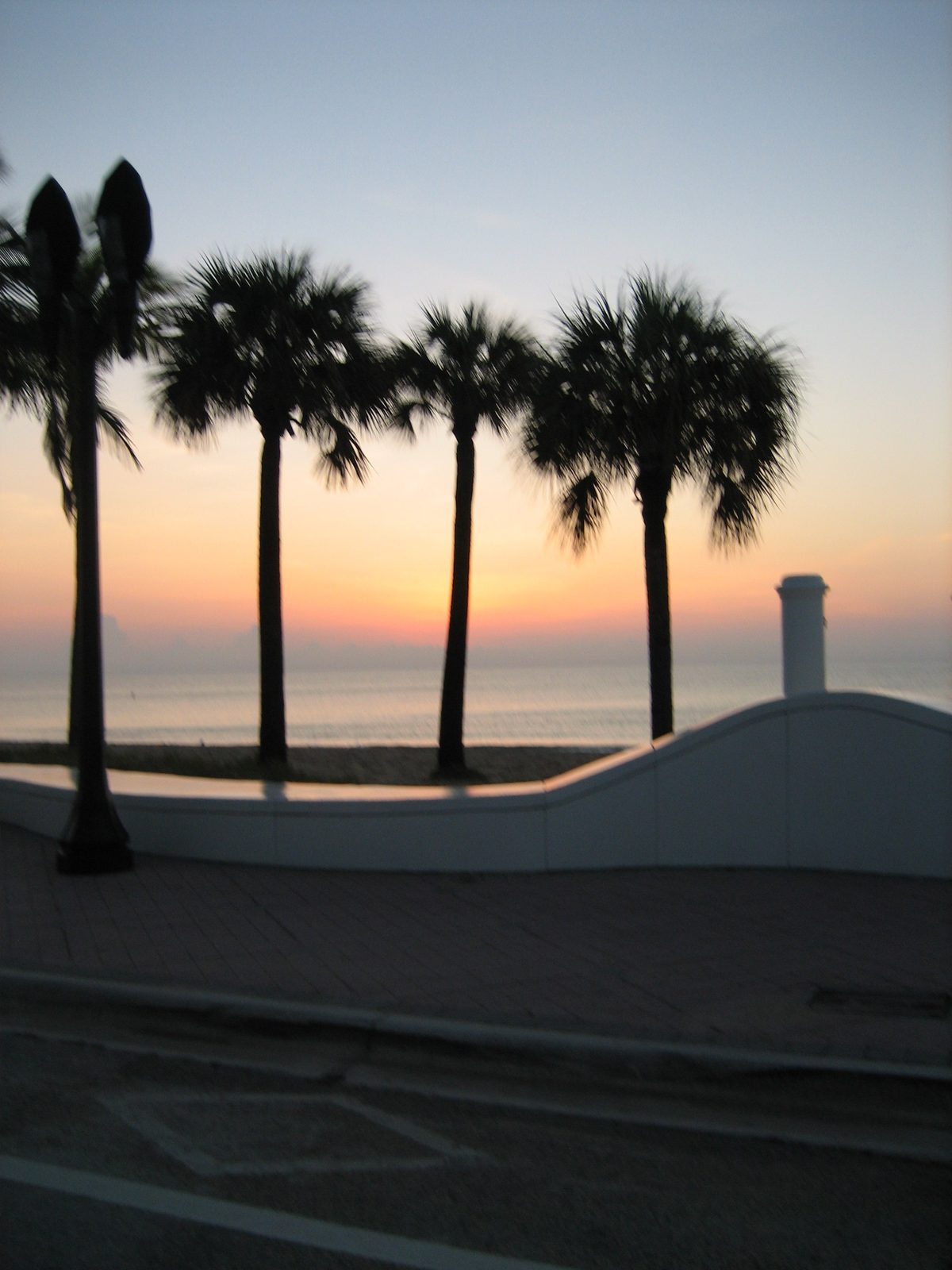 A very different view the next morning.