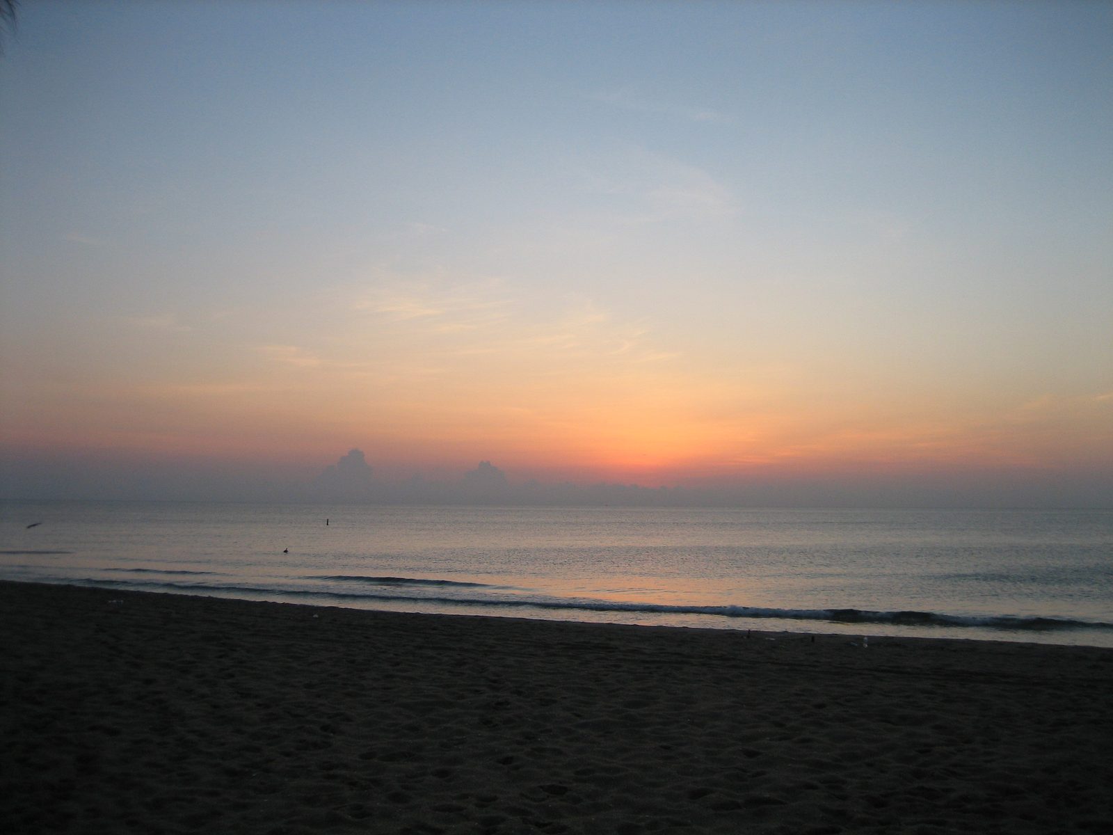 Sunrise over the beach