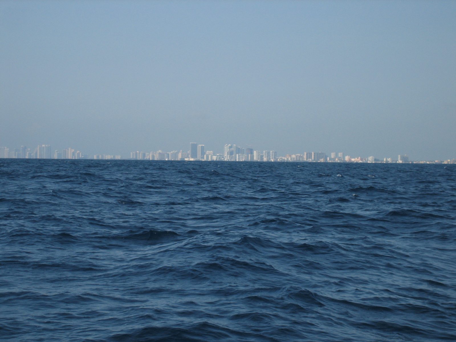 Looking back towards shore