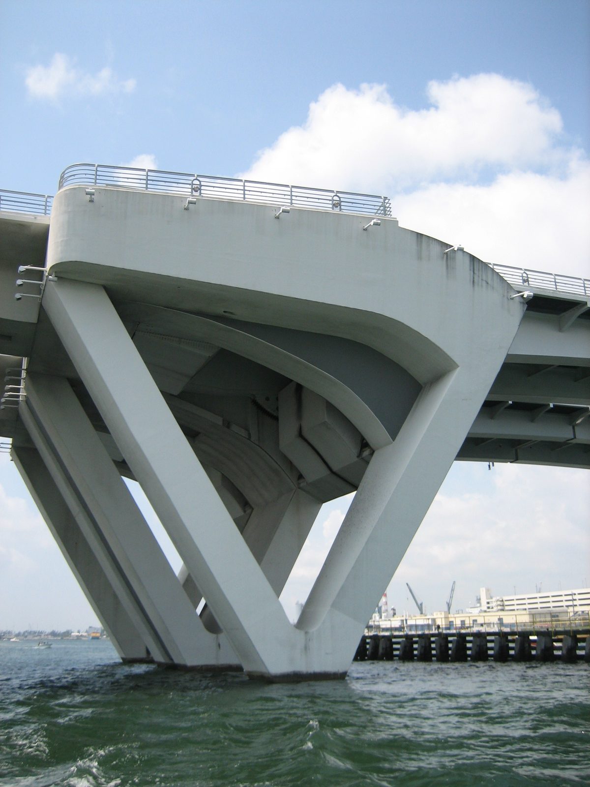 The bridge on the way back in