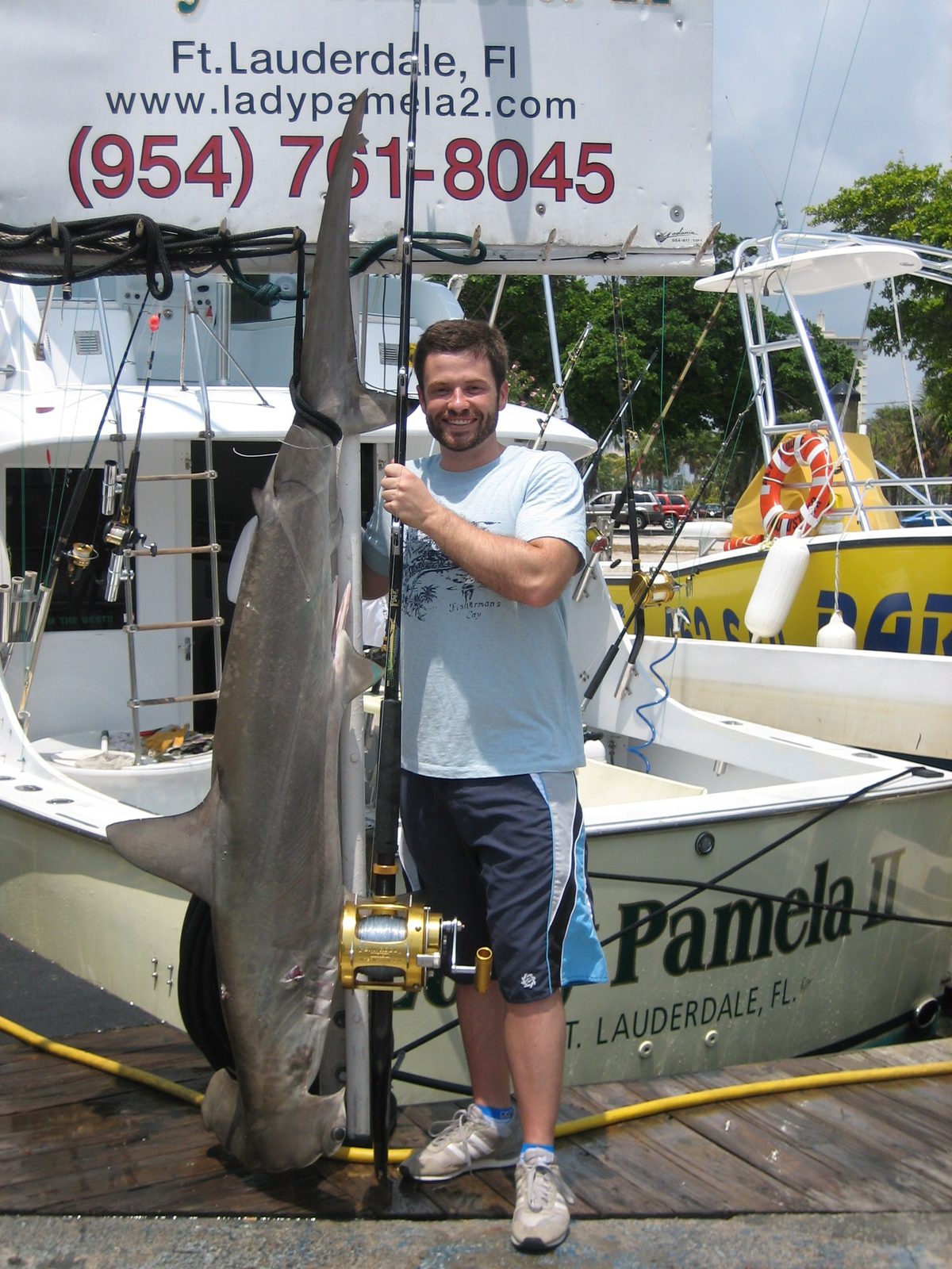 Jay with his shark