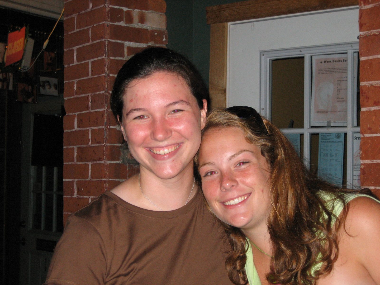 Kelly and Maggie at the rehearsal dinner