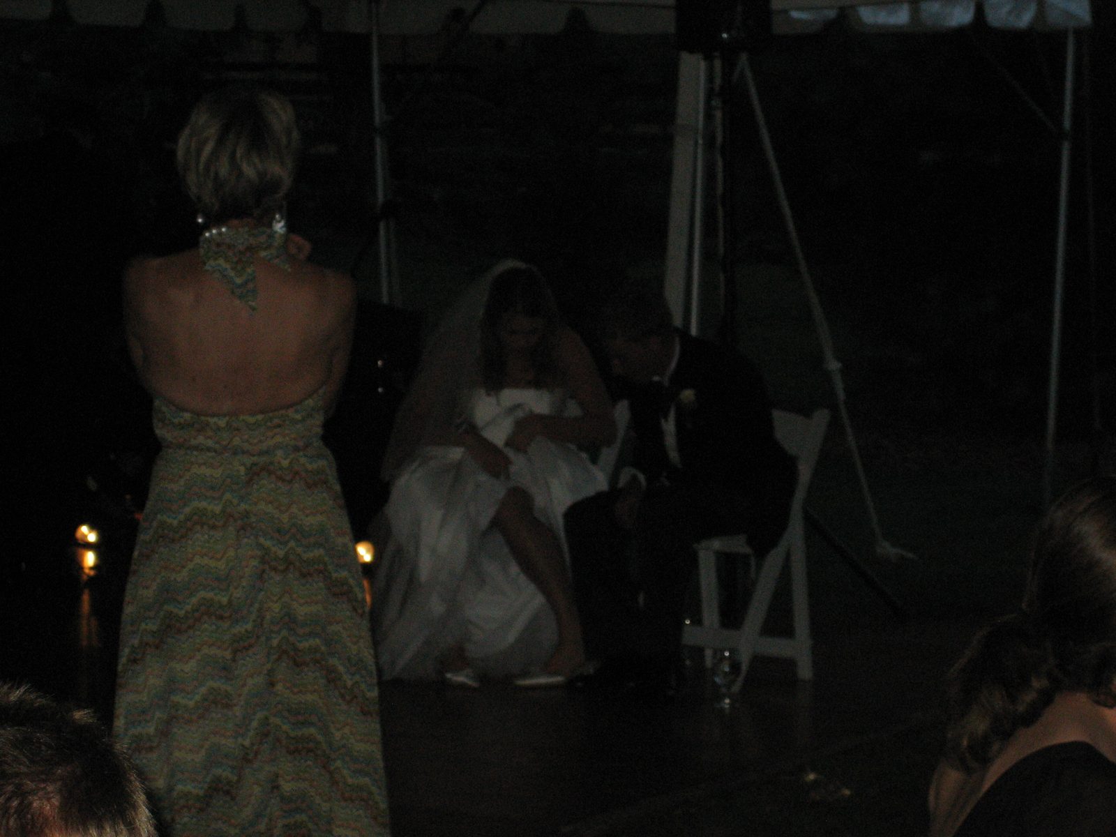 Maggy and Andy during the toasts