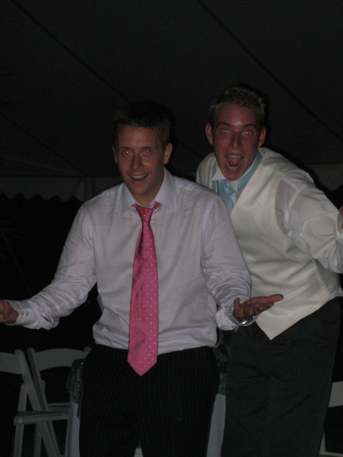 The Todd and some guy in a pink tie who wanted his picture taken