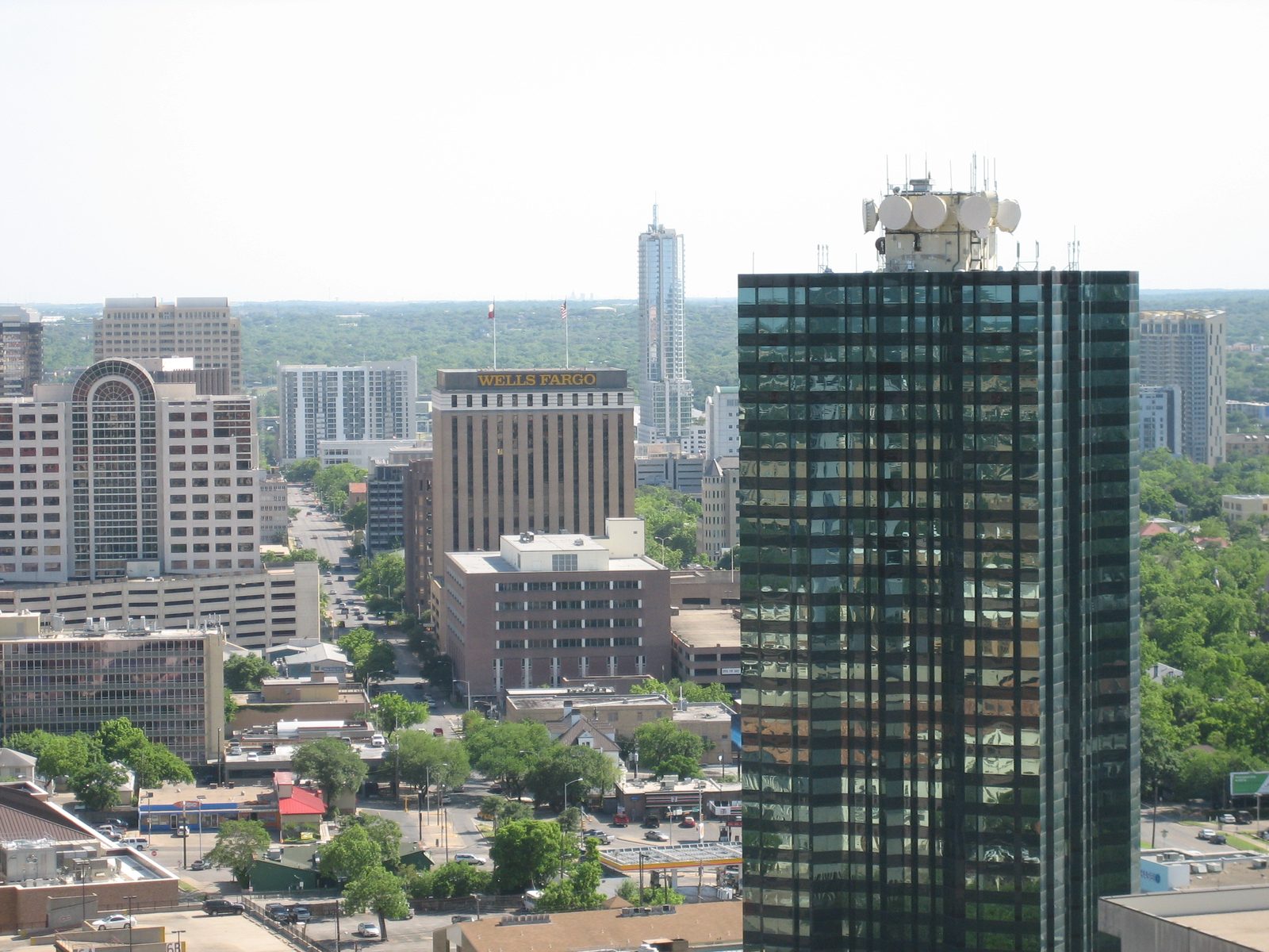 Dobie plus one of the new condo towers downtown