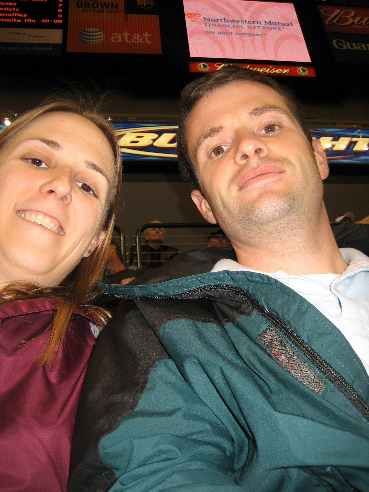At the Dallas Stars game