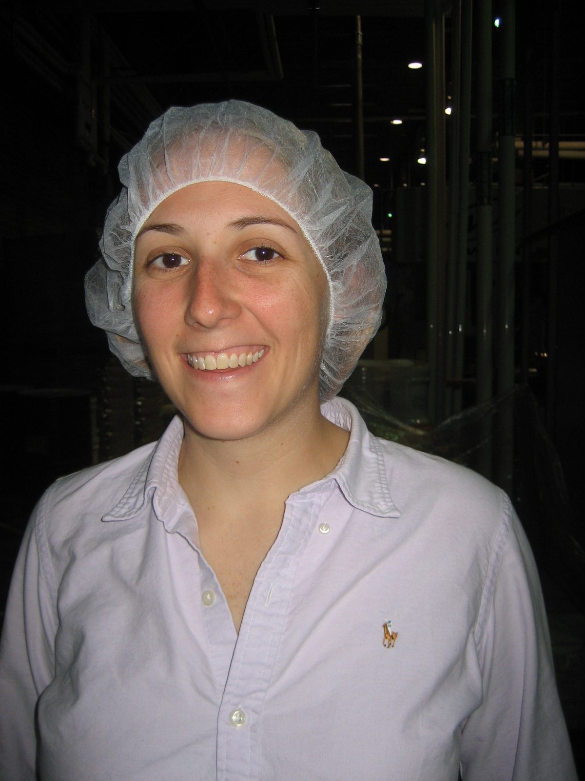 Catherine at the chocolate factory.