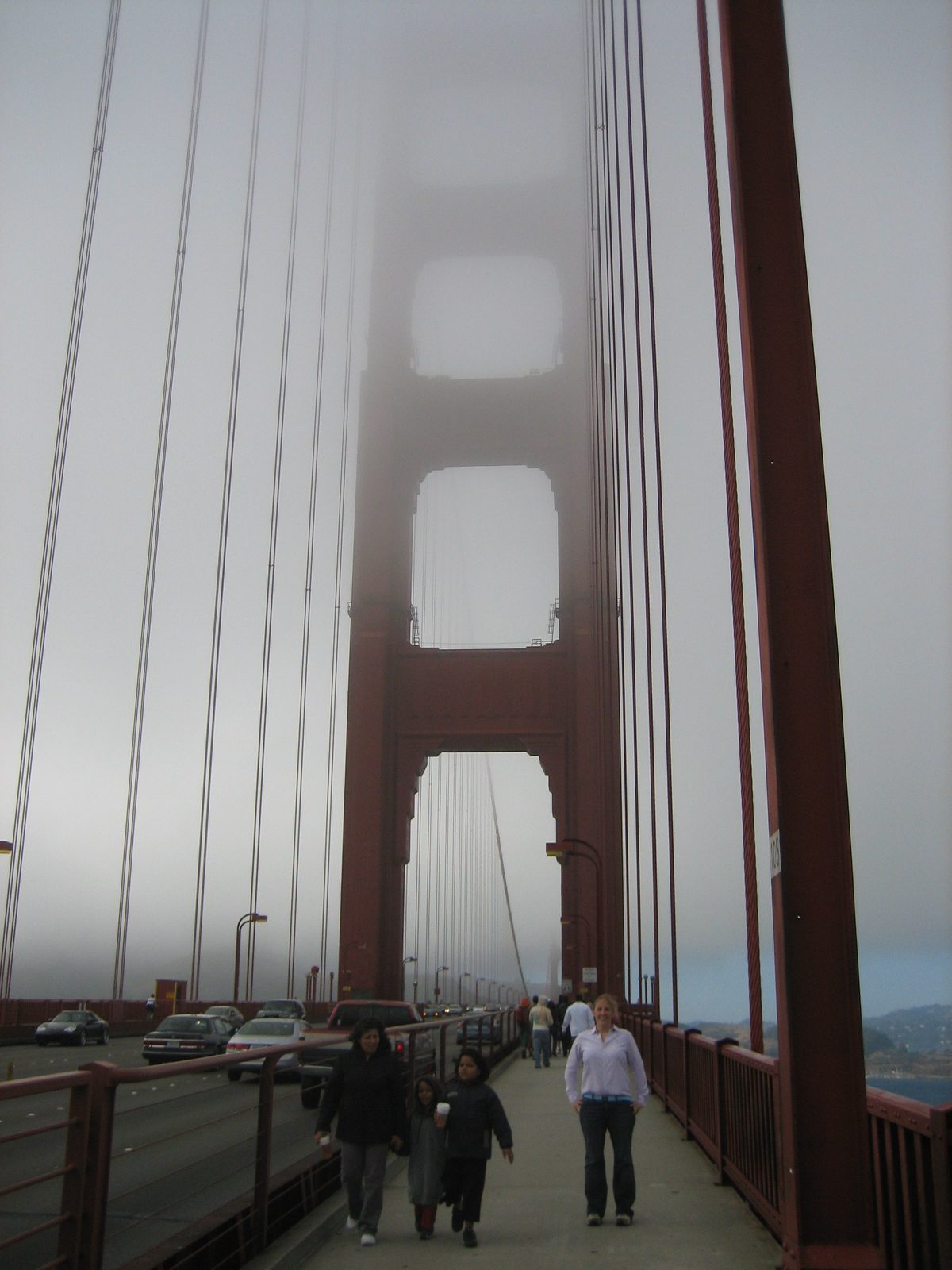Catherine on the bridge!
