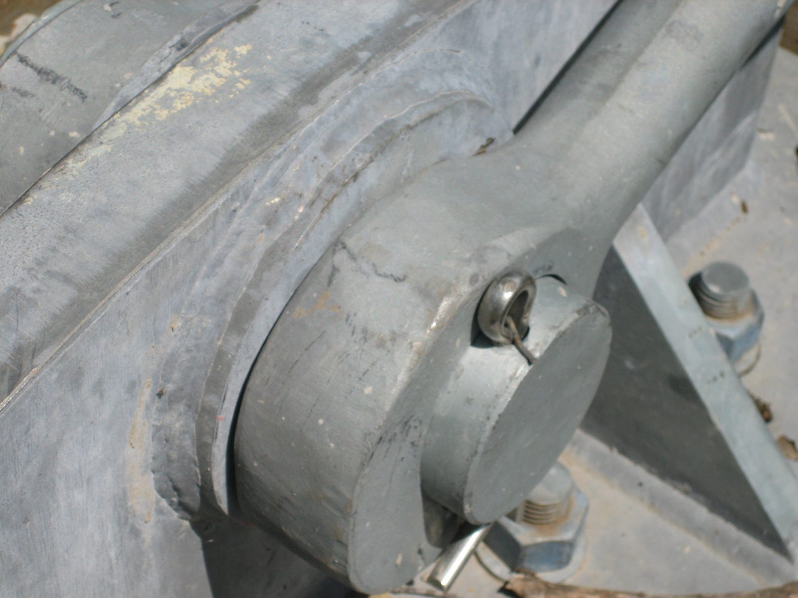 And all of it was held together with this little cotter pin.  Gotta love it.
