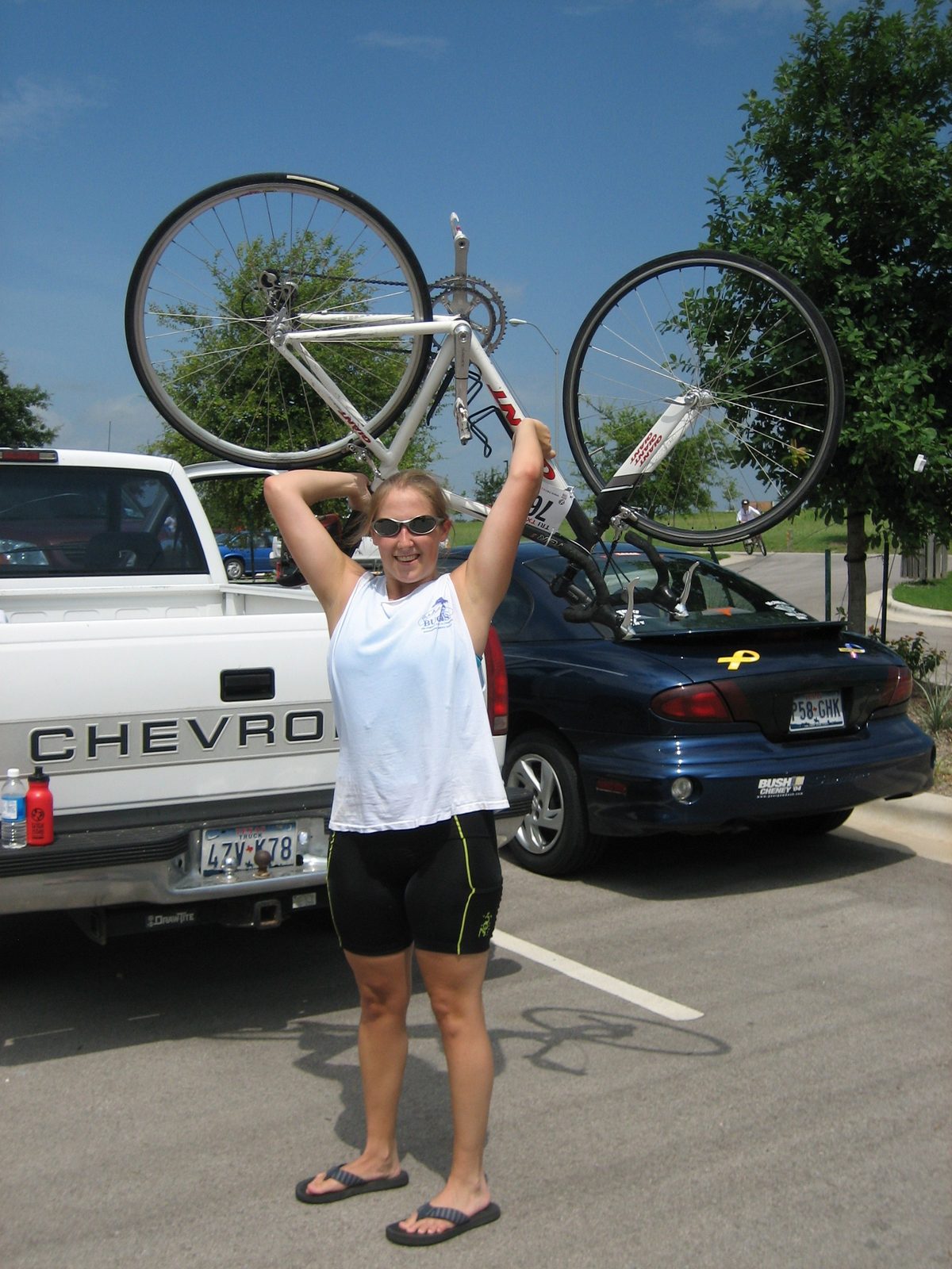 It was really, really nice having such a light, fast bike.  Jay was on a mountain bike and had...