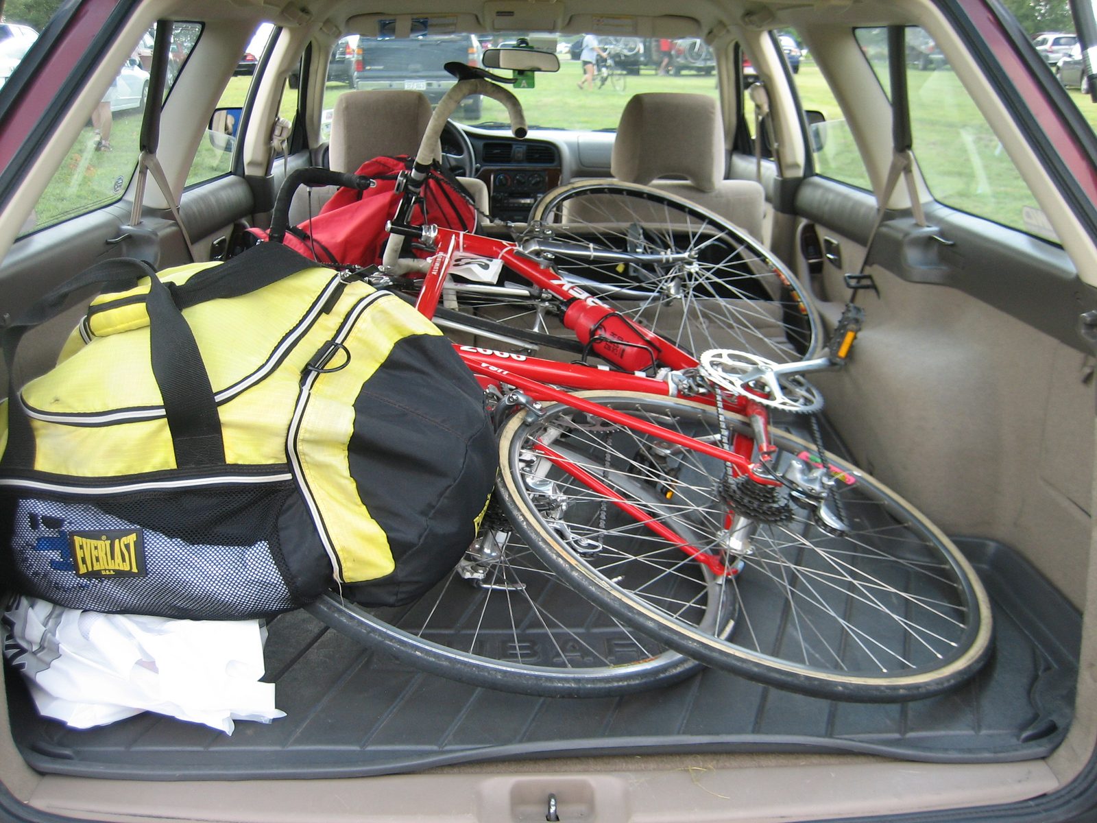 The car, the bikes, the bags... I hate car bike racks, but I might need to get one.